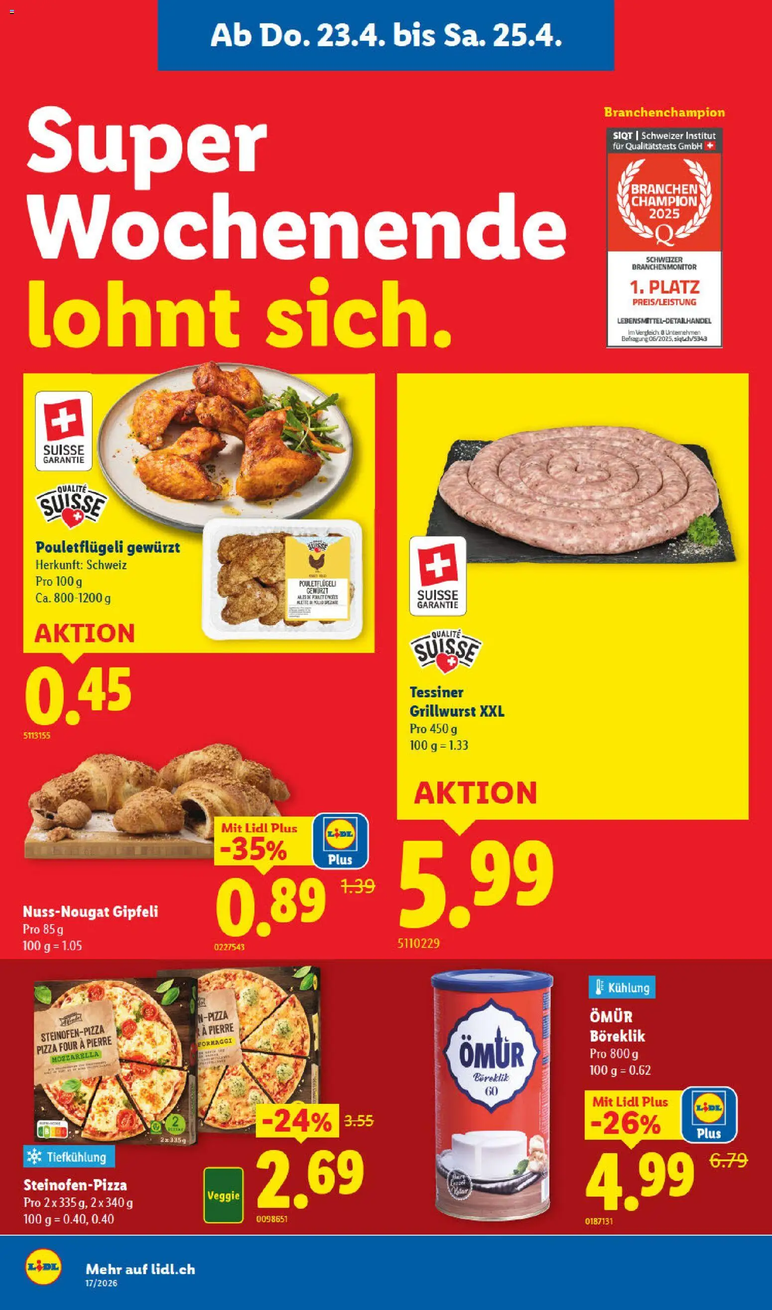 🛍️ Lidl aktionen ab 23.04.2026 » Entdecken Sie exklusive Rabatte und sparen Sie noch heute! 💰 | Schweiz