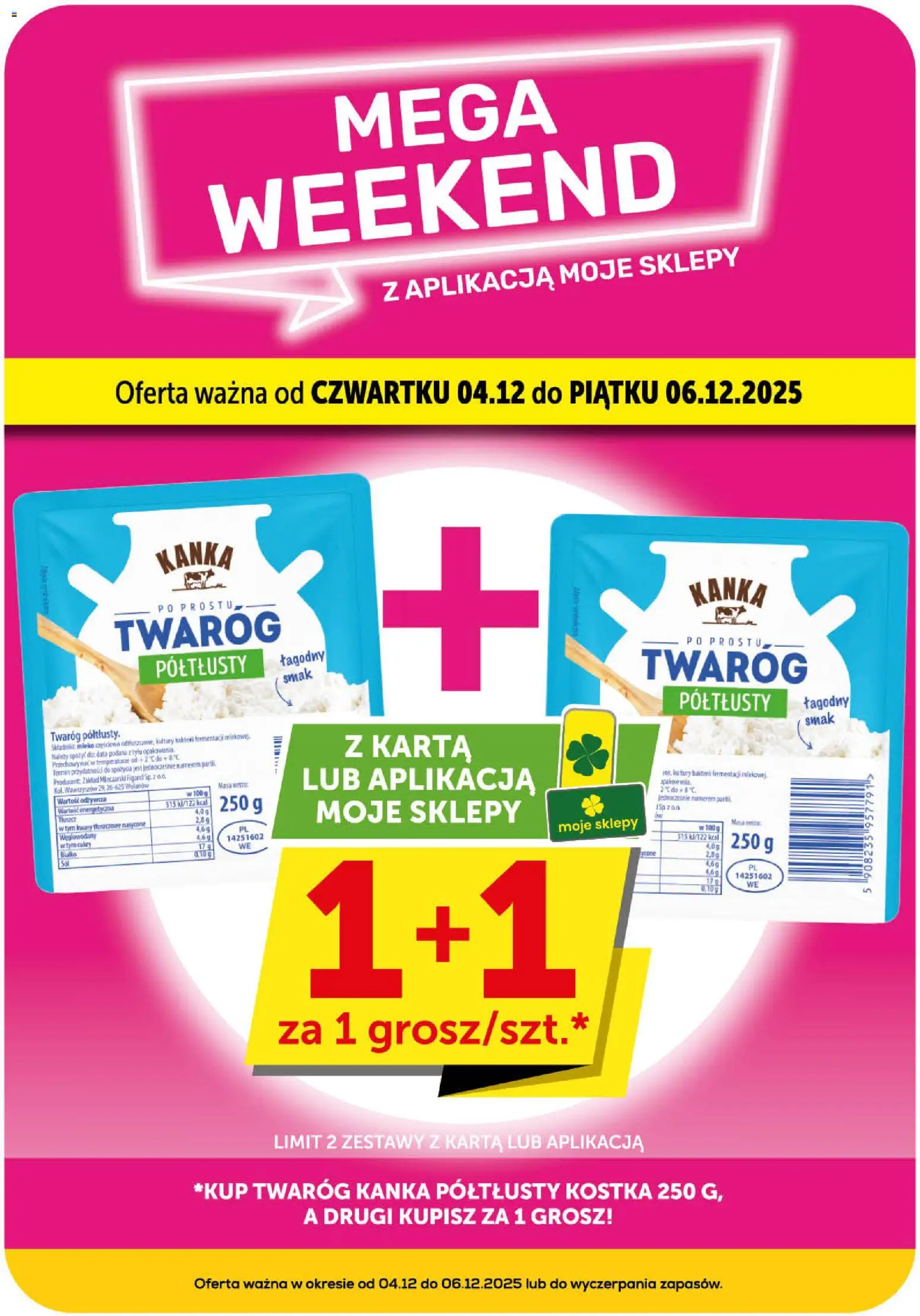 Euro Sklep Gazetka od 27.11.2025 | Strona: 24 | Produkty: Karta, Mleko, Twaróg