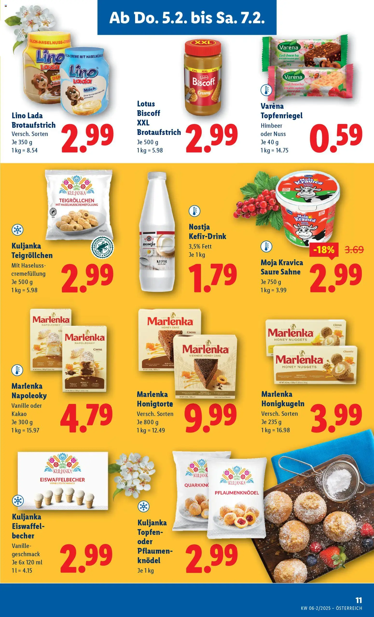 Lidl Flugblatt gültig ab 05.02.2026 | Seite: 15 | Produkte: Sahne, Milch