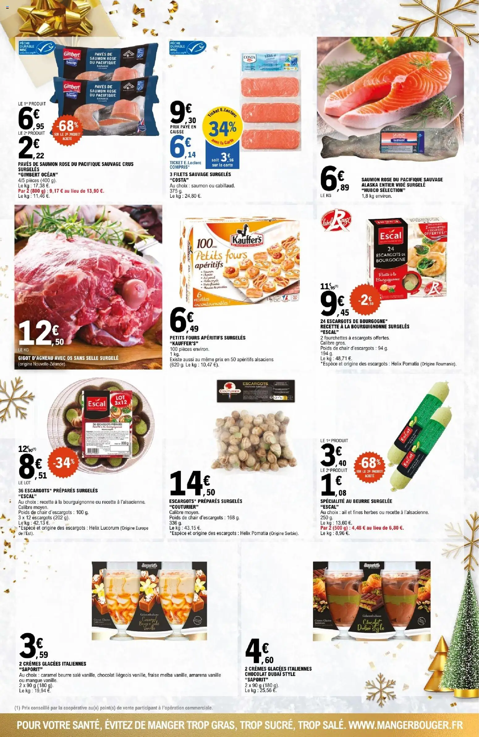 {H1} | Page: 3 | Produits: Mangue, Poids, Beurre, Saumon