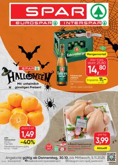Spar Flugblatt ab 30.10.2025 gültig