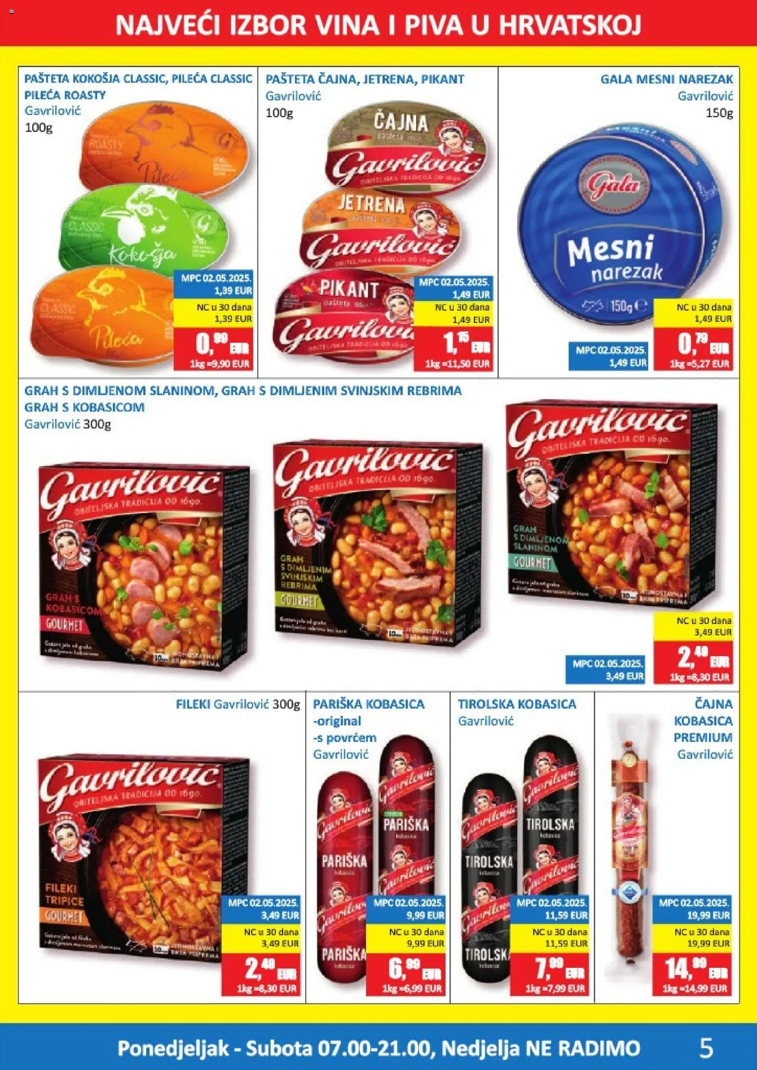 Vrutak katalog | vrijedi od 12.01.2026 | Stranica: 5 | Proizvodi: Grah, Narezak, Pašteta, Kim