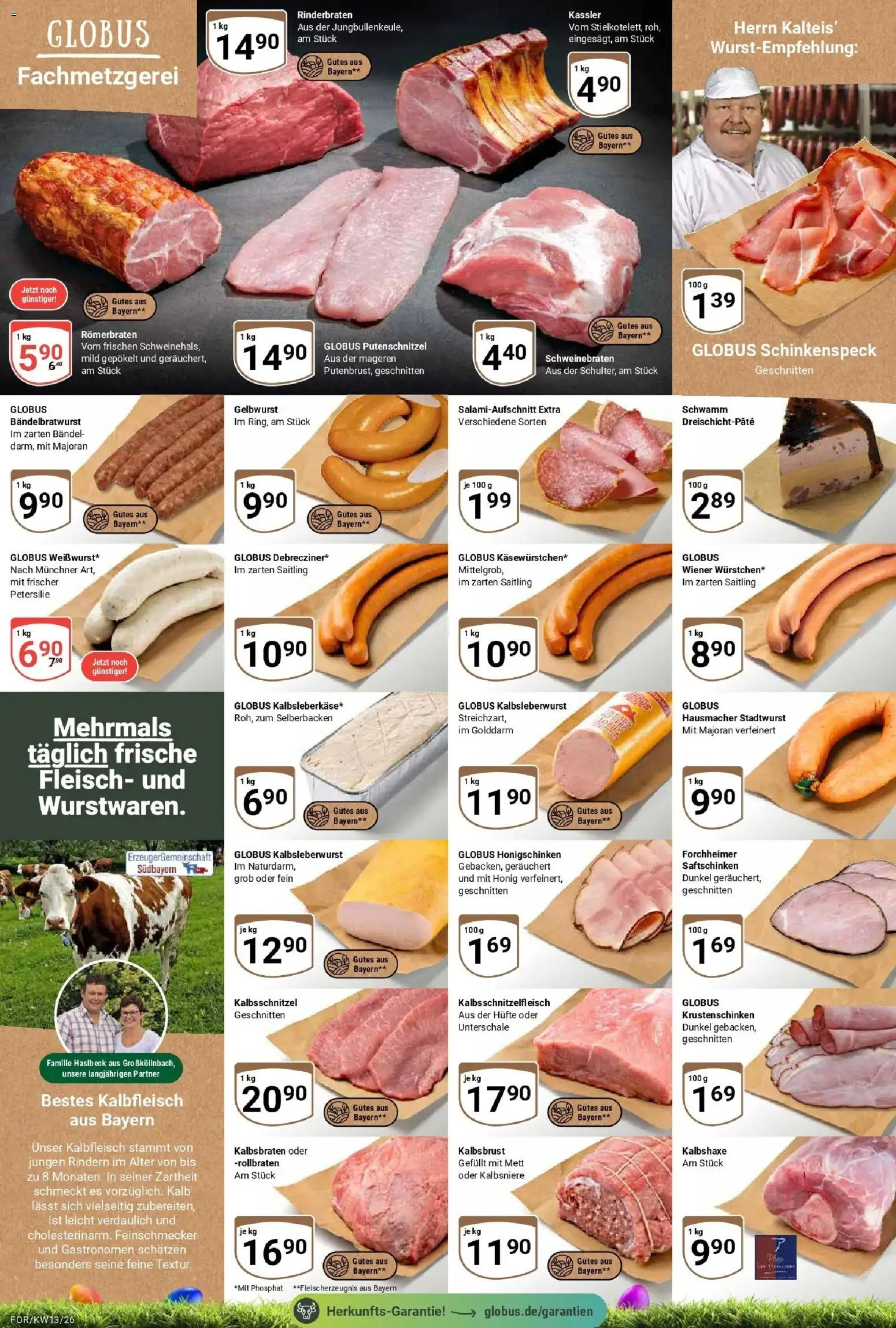 Globus prospekt Forchheim	 – gültig ab 23.03.2026 | Seite: 8 | Produkte: Rinderbraten, Putenschnitzel, Petersilie, Fleisch