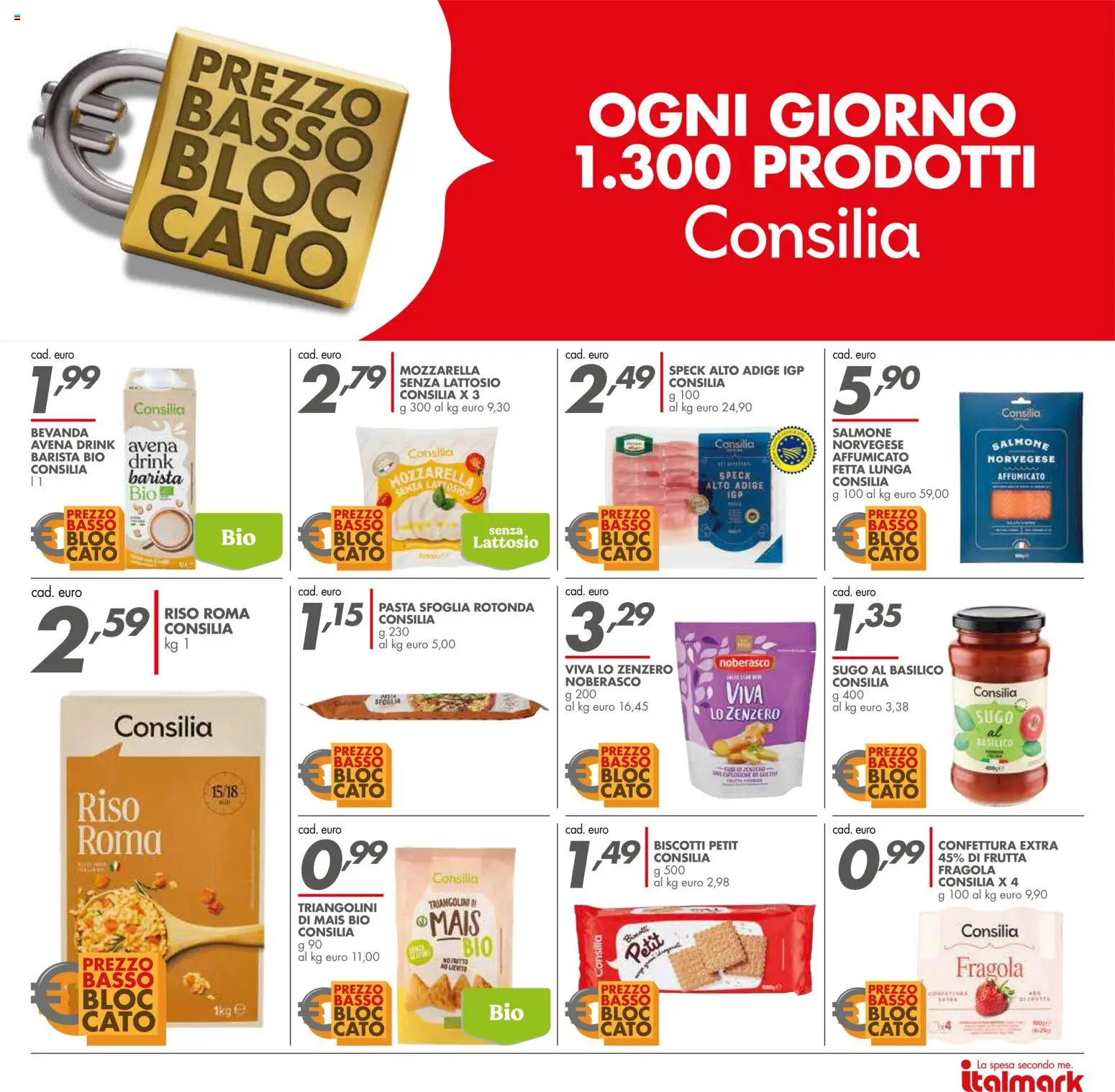 Volantino Italmark del 04.03.2026 | Pagina: 26 | Prodotti: Speck, Salmone, Mais, Sugo