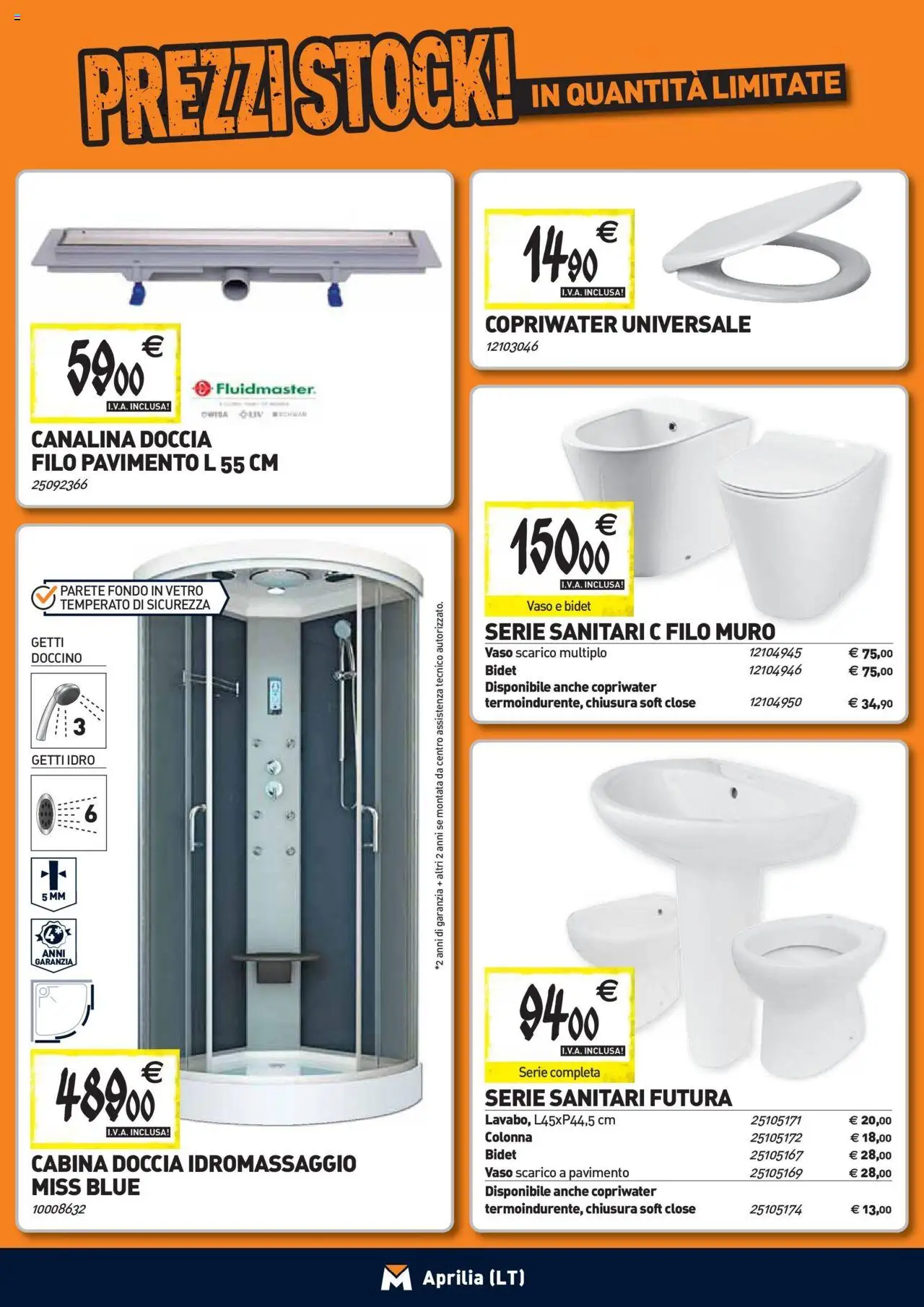 Volantino TECNOMAT del 24.09.2025 | Pagina: 3 | Prodotti: Pavimento, Doccia, Vaso