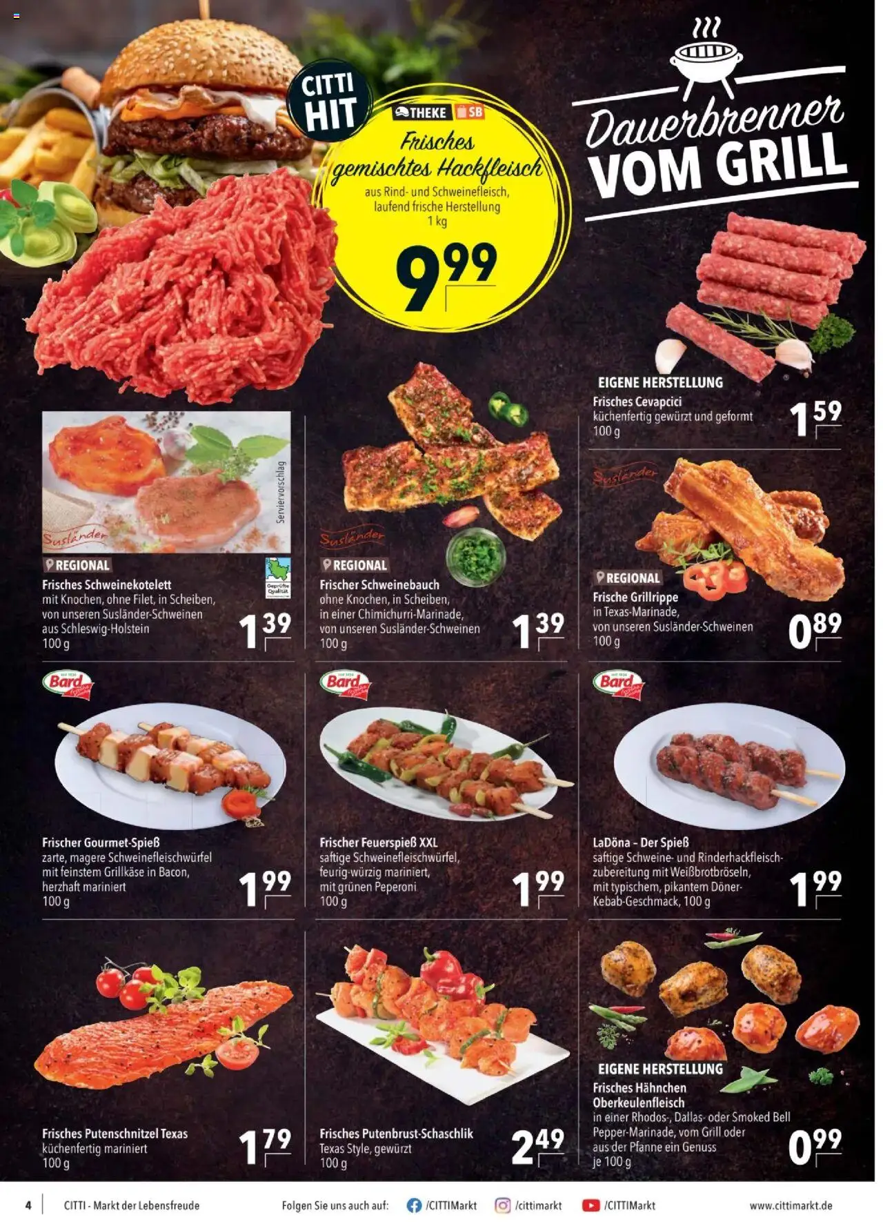 CITTI Tilbudsavis gyldig fra 06.08.2025 | Side: 4 | Produkter: Bacon, Grill