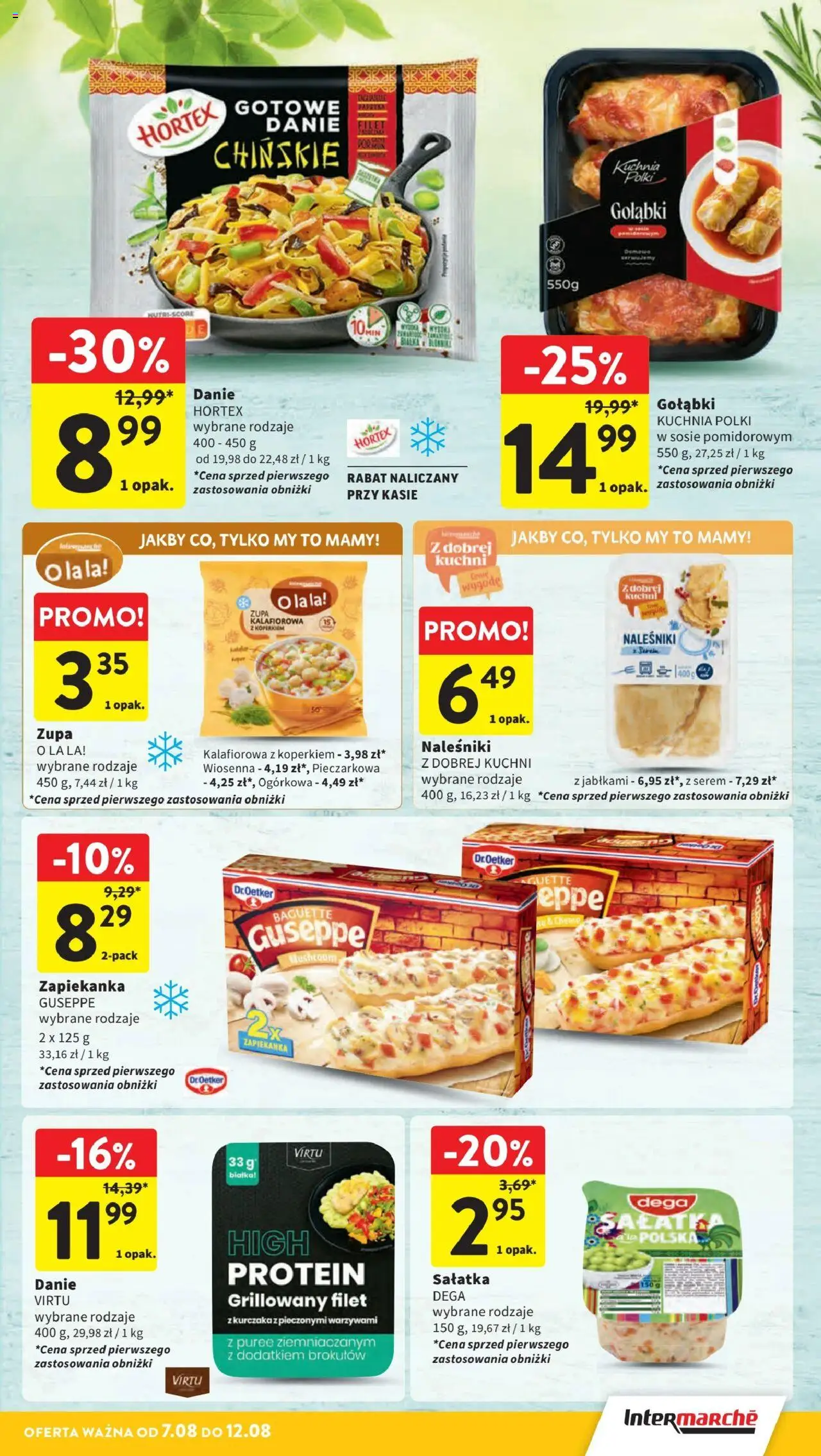 Intermarche Gazetka od 07.08.2025 | Strona: 17 | Produkty: Zapiekanka, Por, Zupa, Naleśniki