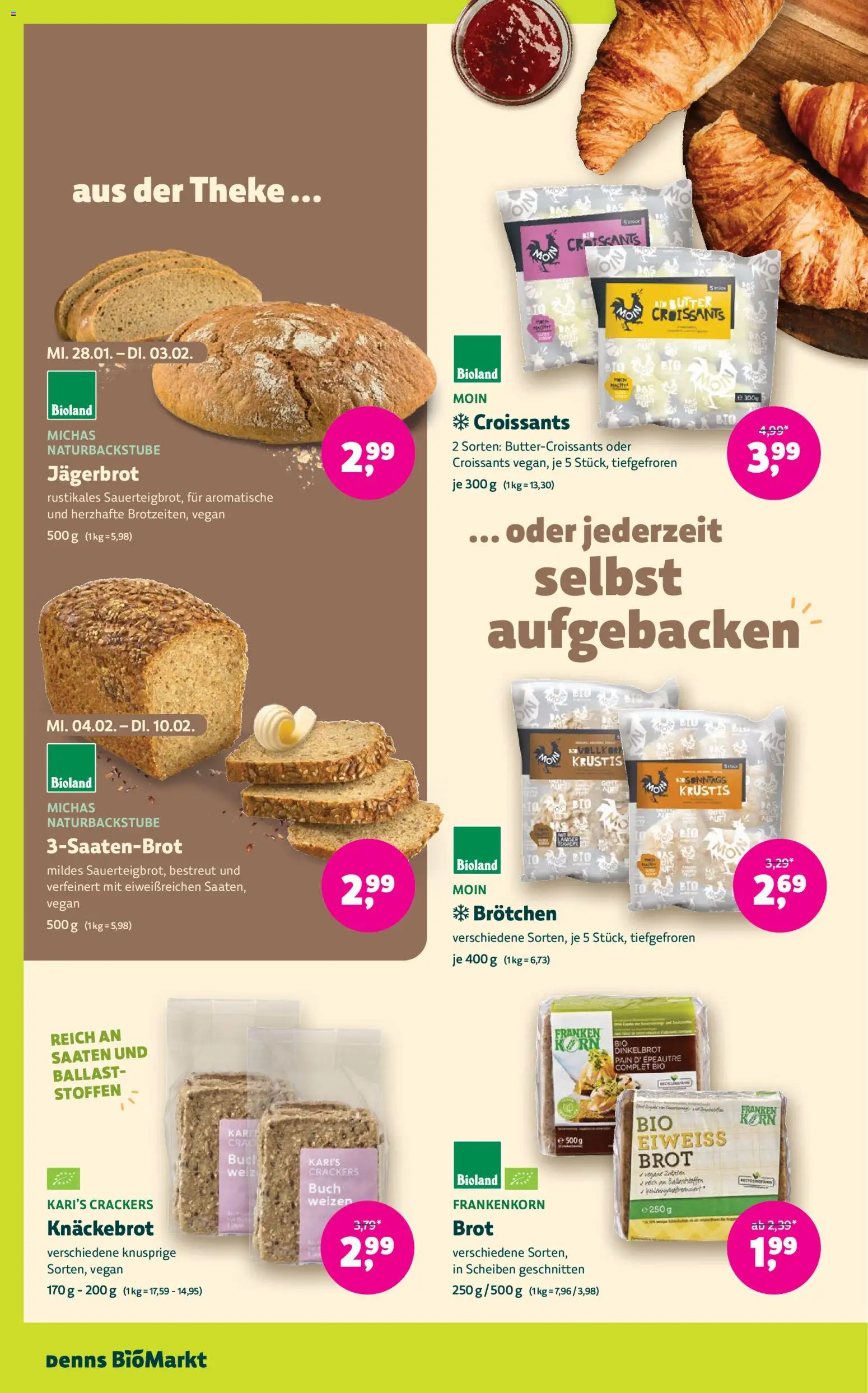 BioMarkt Prospekt – gültig ab 28.01.2026 | Seite: 10 | Produkte: Butter, Theke, Brot