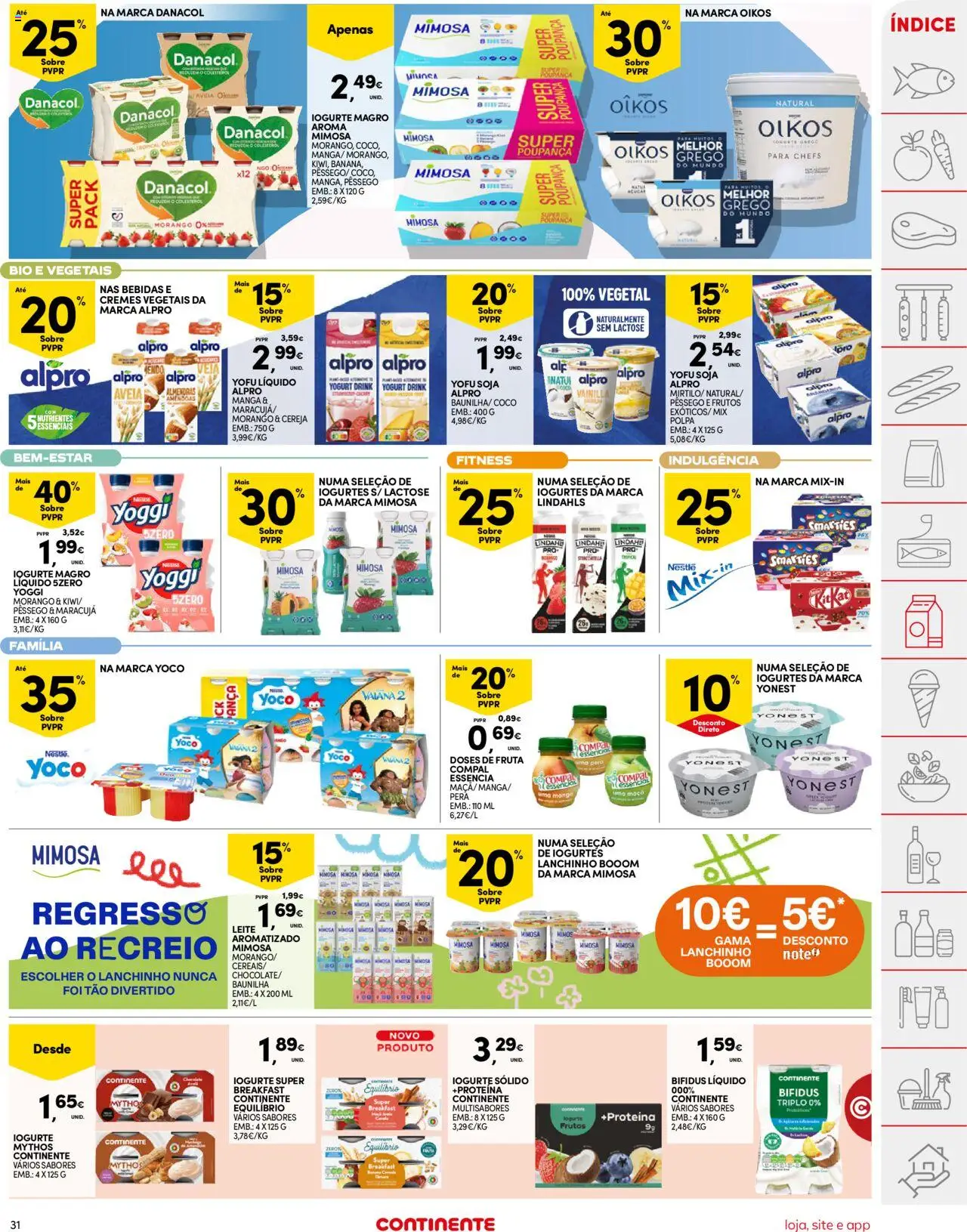 Continente folheto │ válido de 09.09.2025 | Página: 31 | Produtos: Soja, Cereja, Leite, Proteina