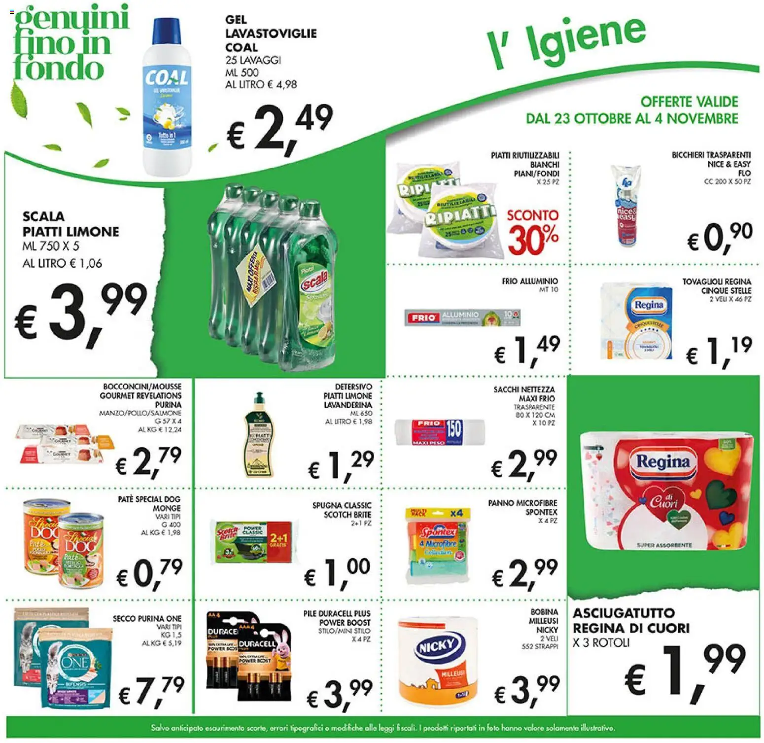 Volantino Coal del 23.10.2025 | Pagina: 22 | Prodotti: Pile, Limone, Asciugatutto, Alluminio