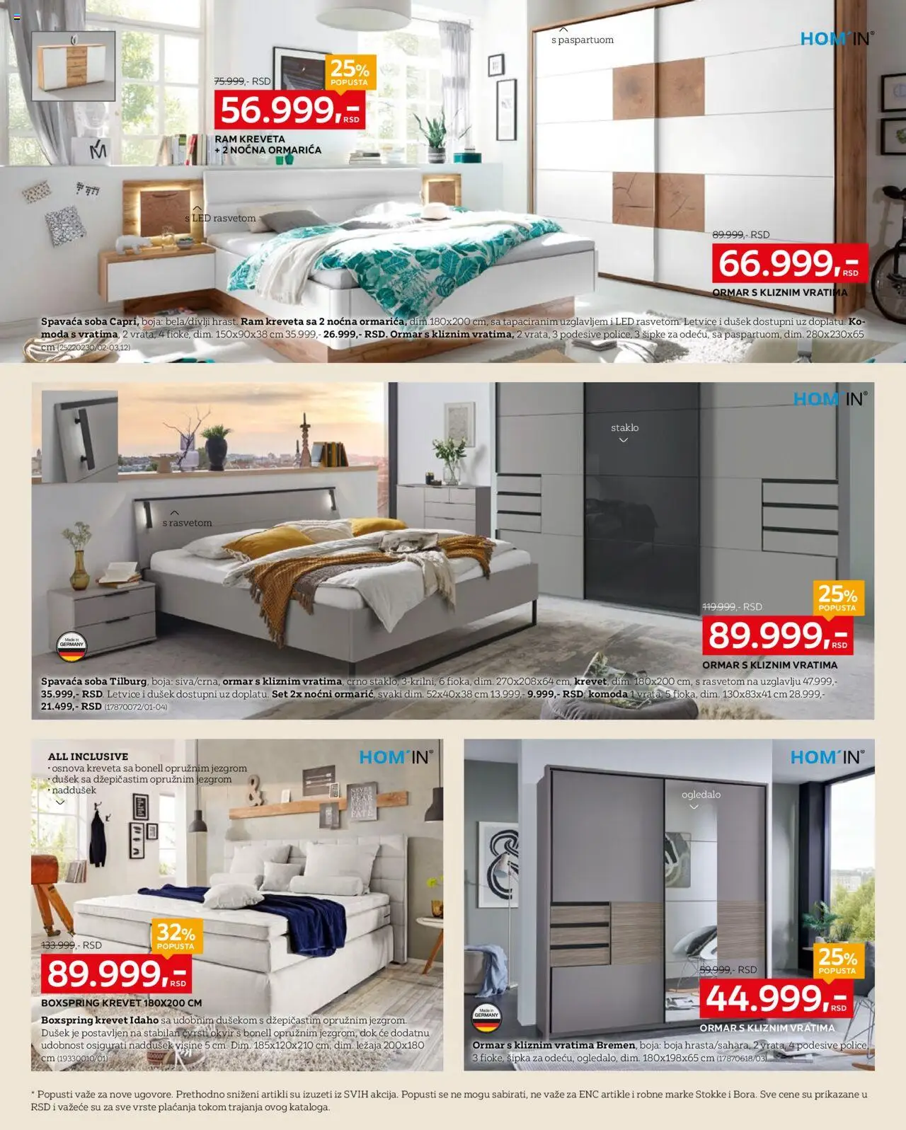 Lesnina XXXL katalog - važi od 04.08.2025 | Strana: 4 | Proizvode: Krevet, Dušek, Komoda, Ogledalo