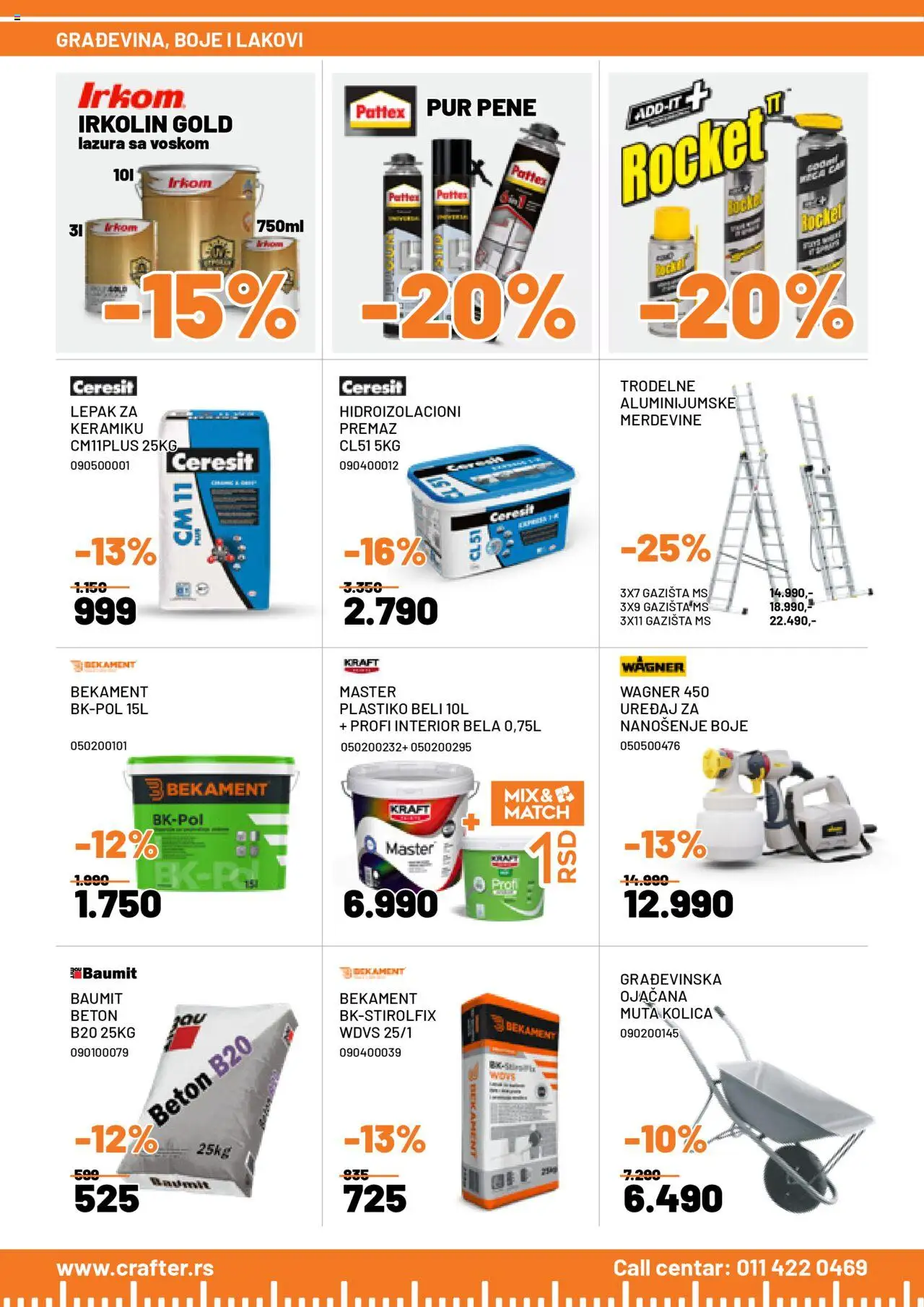 Crafter katalog - važi od 02.10.2025 | Strana: 10 | Proizvode: Merdevine, Kolica