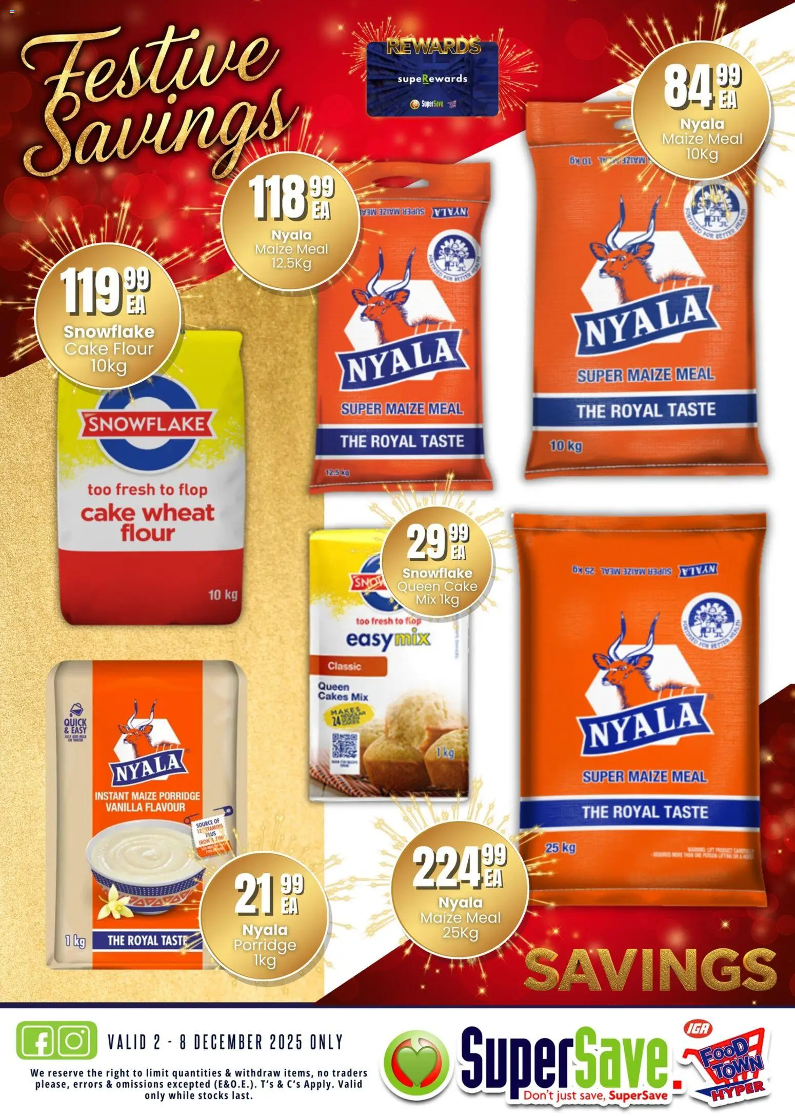New Super Save catalogue – valid from 02.12.2025 | Page: 10 | Products: Cake, Flour, Iron, Maize meal