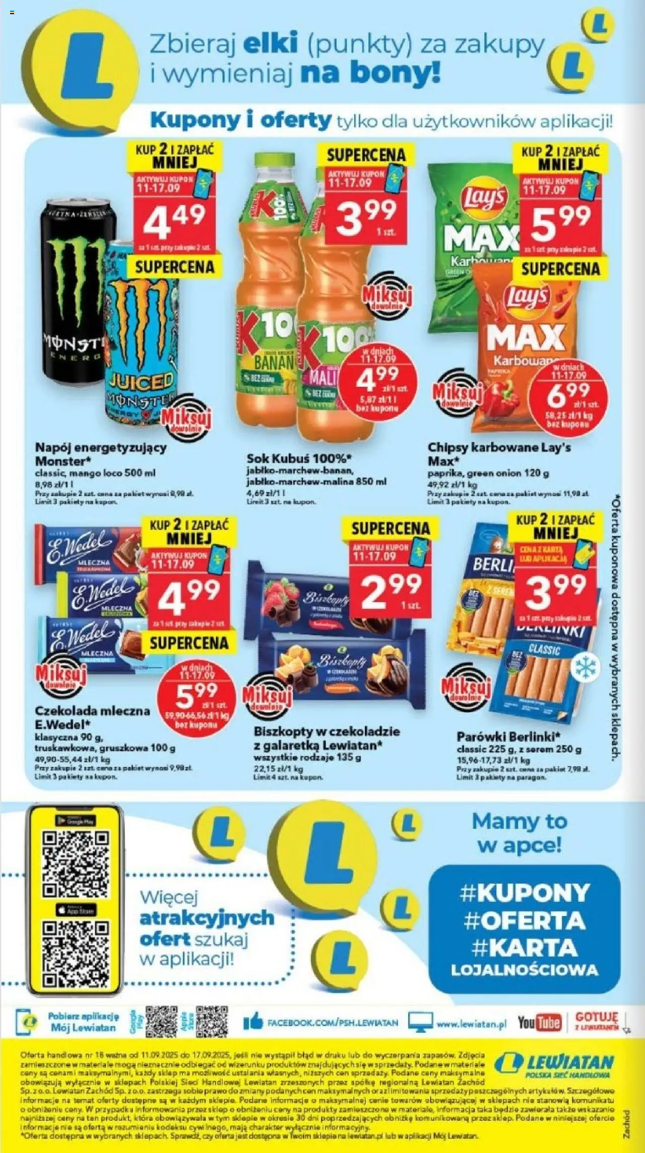 Lewiatan gazetka - Szczecin od 11.09.2025 | Strona: 8 | Produkty: Mango, Karta, Parówki, Czekolada