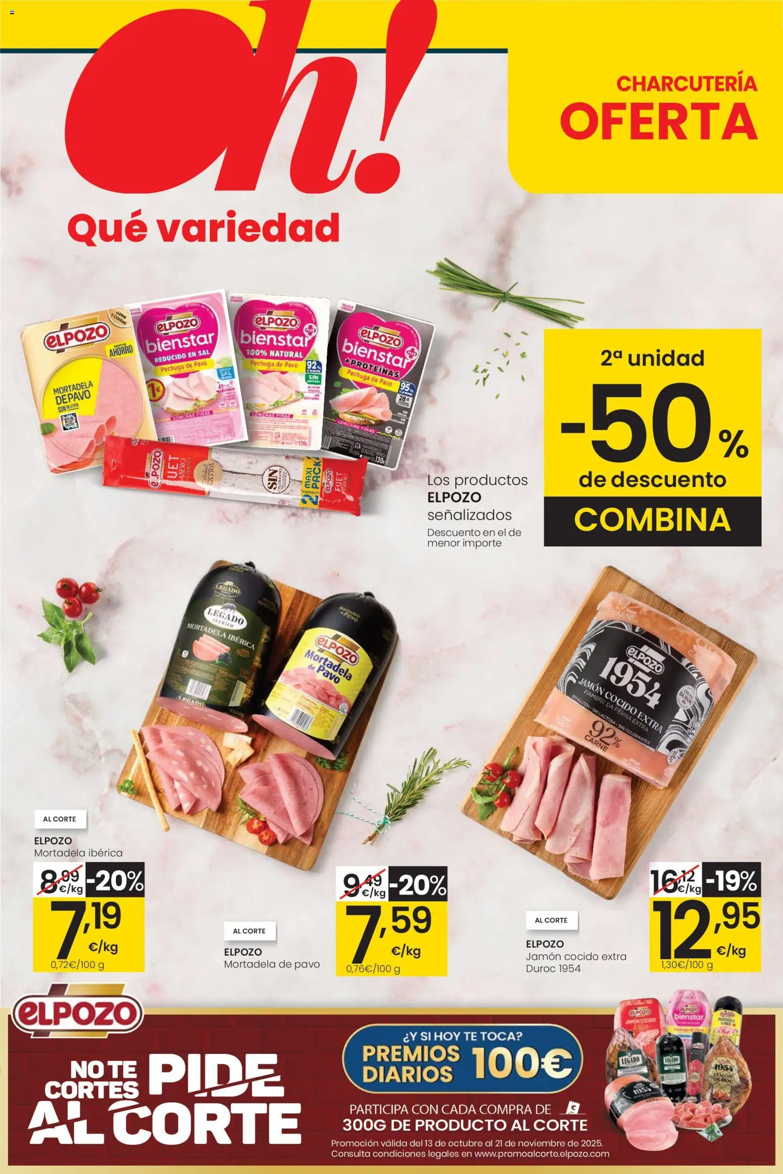 Eroski - Center │ válido desde el 30.10.2025 | Página: 11 | Productos: Jamón, Jamón cocido, Té, Mortadela