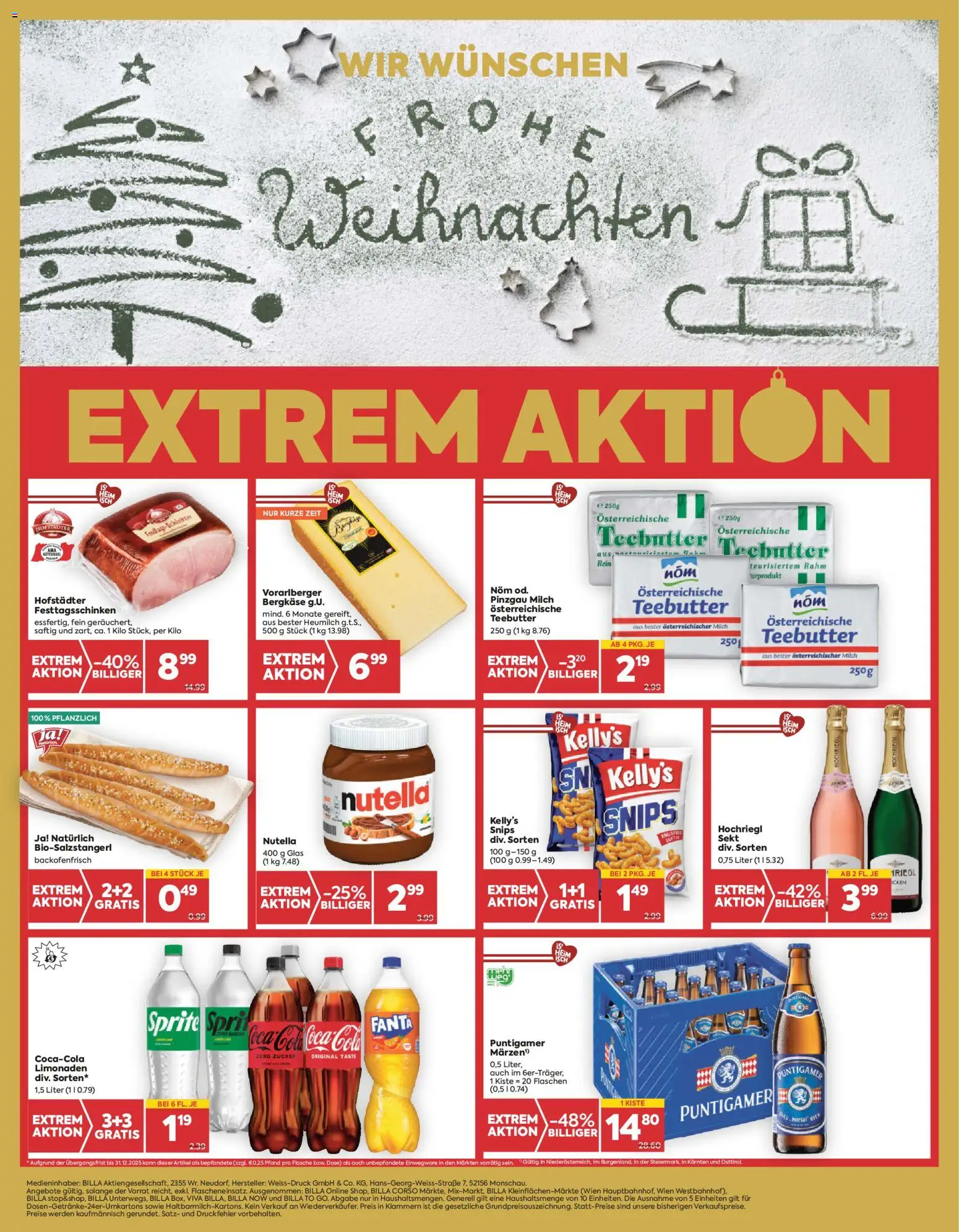 Billa - Steiermark gültig ab 11.12.2025 | Seite: 14 | Produkte: Zucker, Milch