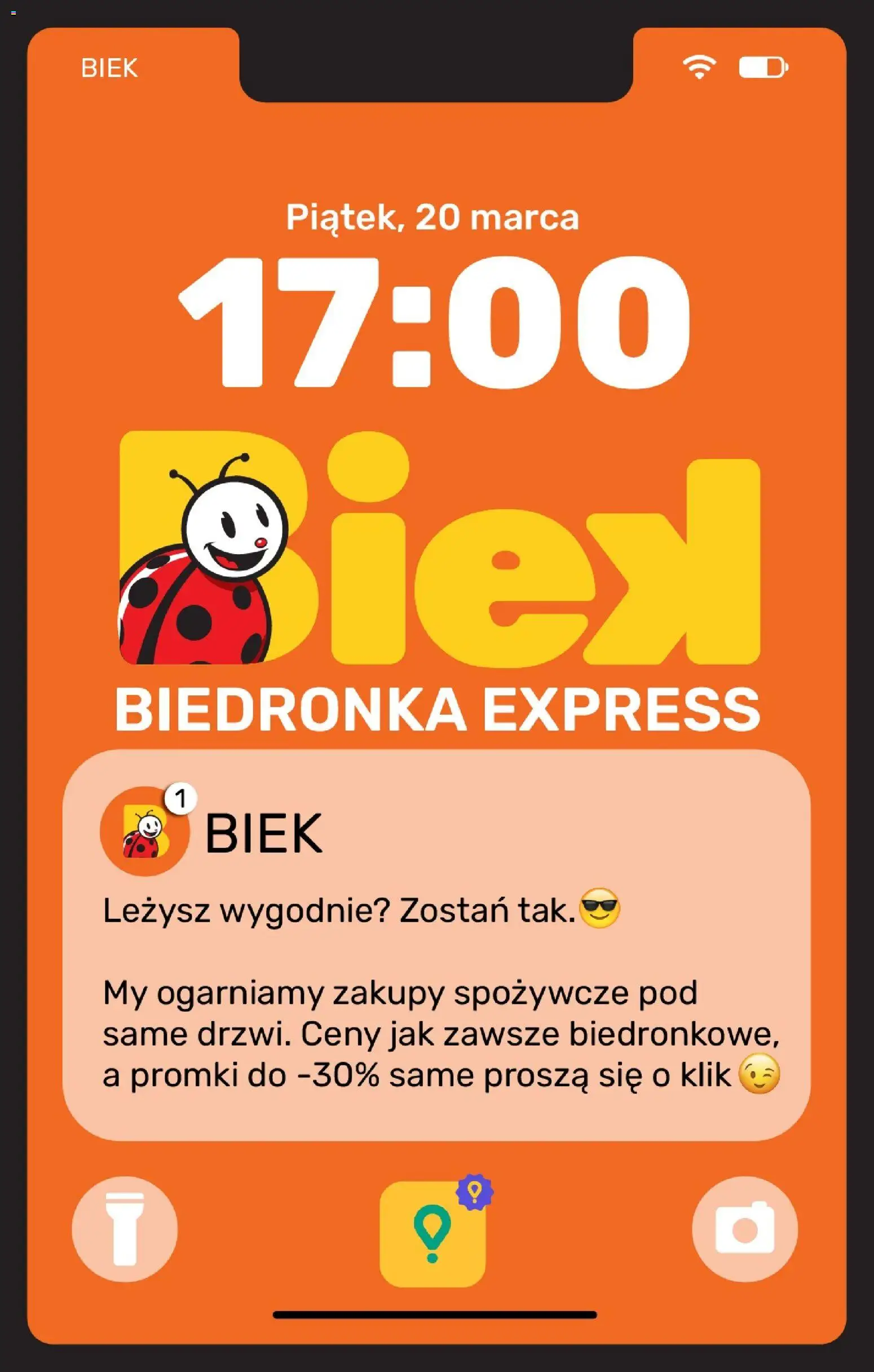 Biedronka gazetka - BIEK Express od 20.03.2026 | Strona: 1