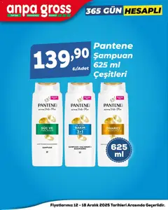 12.12.2025 tarihinden itibaren geçerli olan Anpa Gross kataloğu önizlemesi | Sayfa: 3 | Ürünler: Şampuan, Saç Kremi
