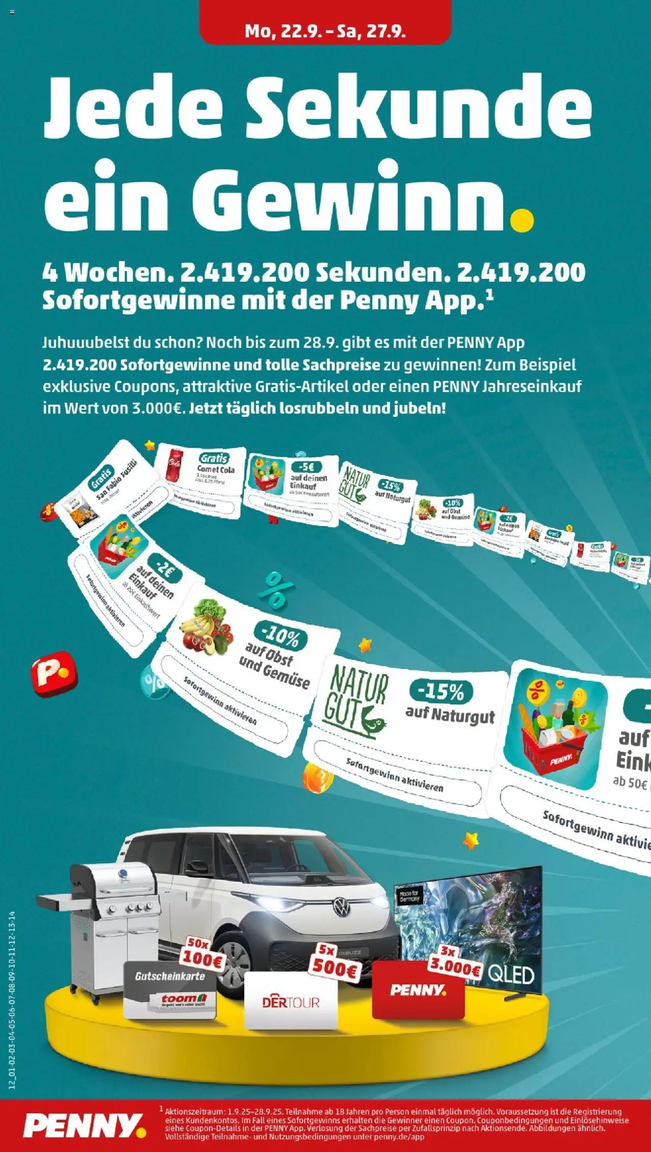 Penny - Berlin – gültig ab 22.09.2025 | Seite: 14 | Produkte: Cola, Gemüse, Obst