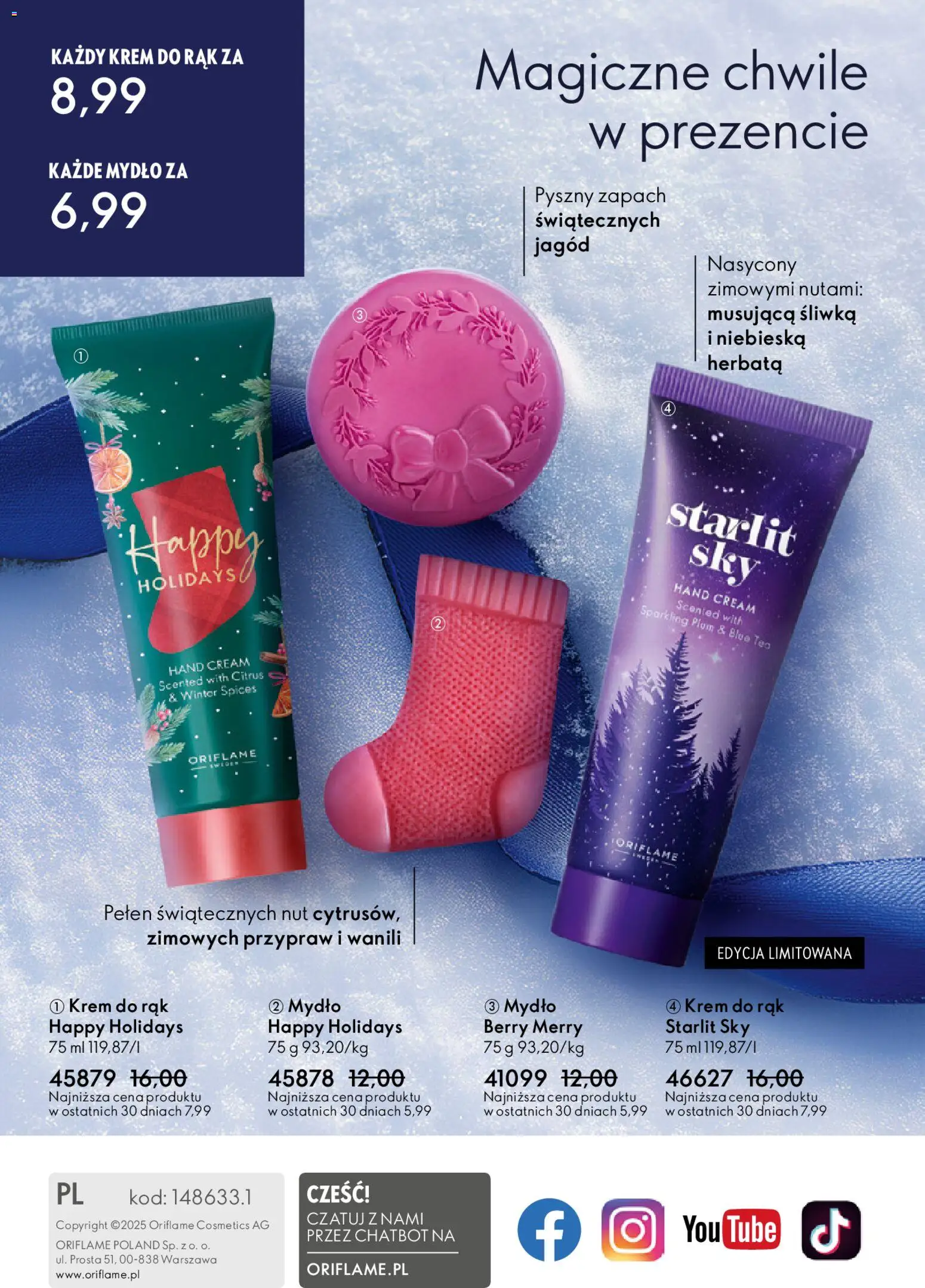 Oriflame Katalog 17 2025 od 03.12.2025 | Strona: 164 | Produkty: Zapach, Herbata, Mydło, Krem