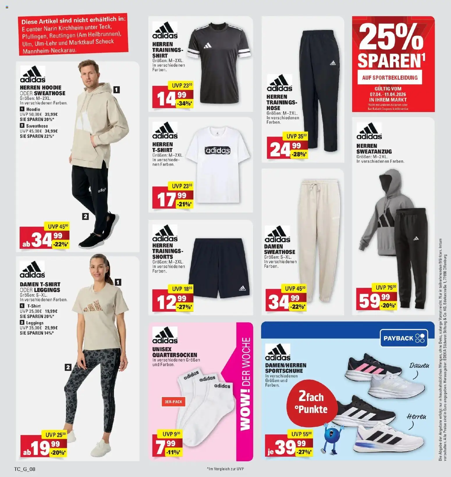 E center Prospekt Eislingen	 – gültig ab 05.04.2026 | Seite: 36 | Produkte: Shirt, Sweathose, Hose, Leggings