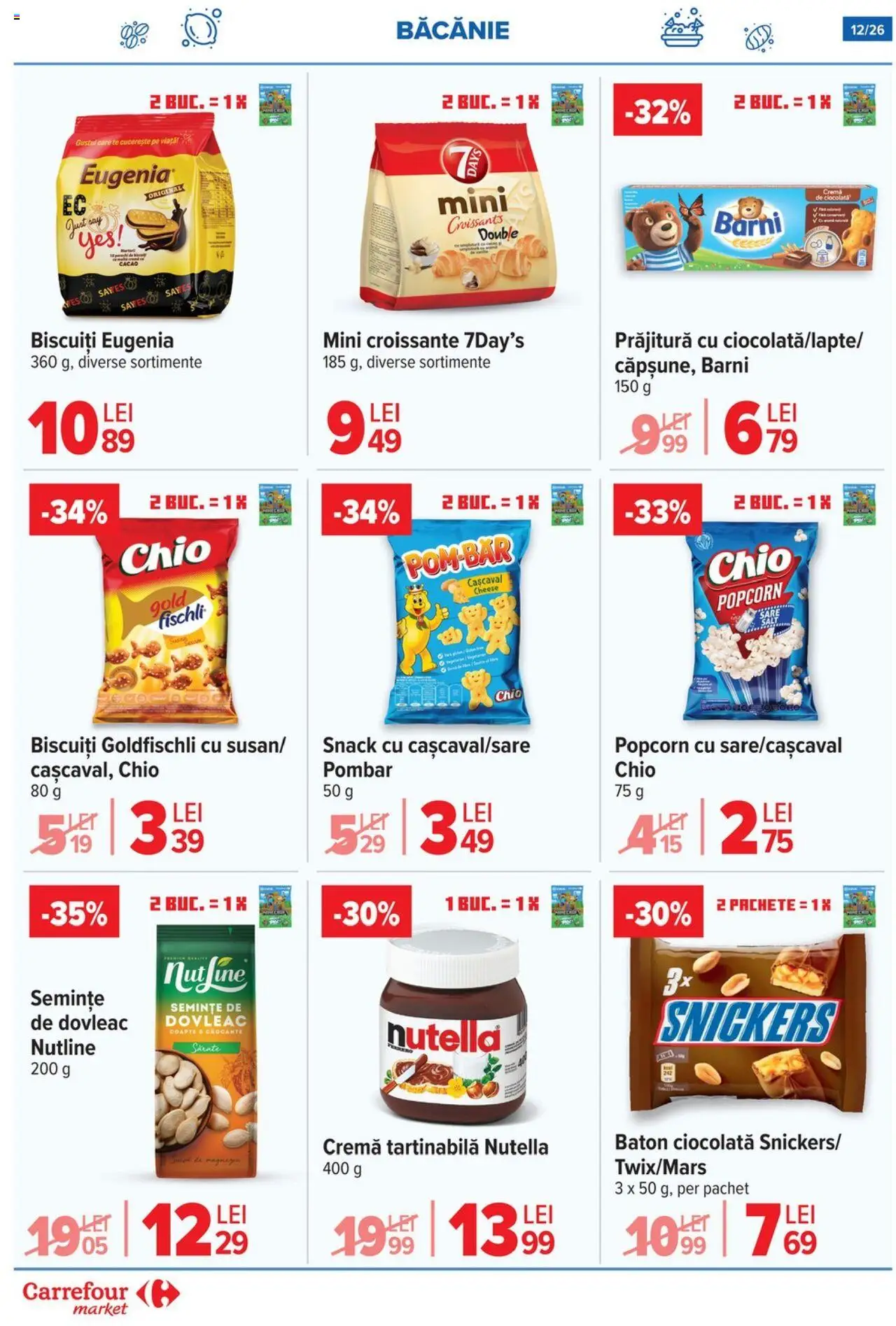 Carrefour catalog - Market – valabil de la 03.09.2025 | Pagină: 13 | Produse: Dovleac, Prăjitură, Semințe, Cremă tartinabilă