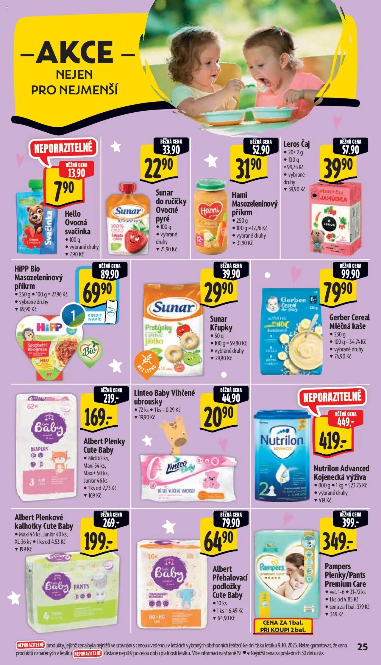 Albert leták - Supermarket od 15.10.2025 | Strana: 34 | Produkty: Mléčná kaše, Kaše, Hipp, Nutrilon