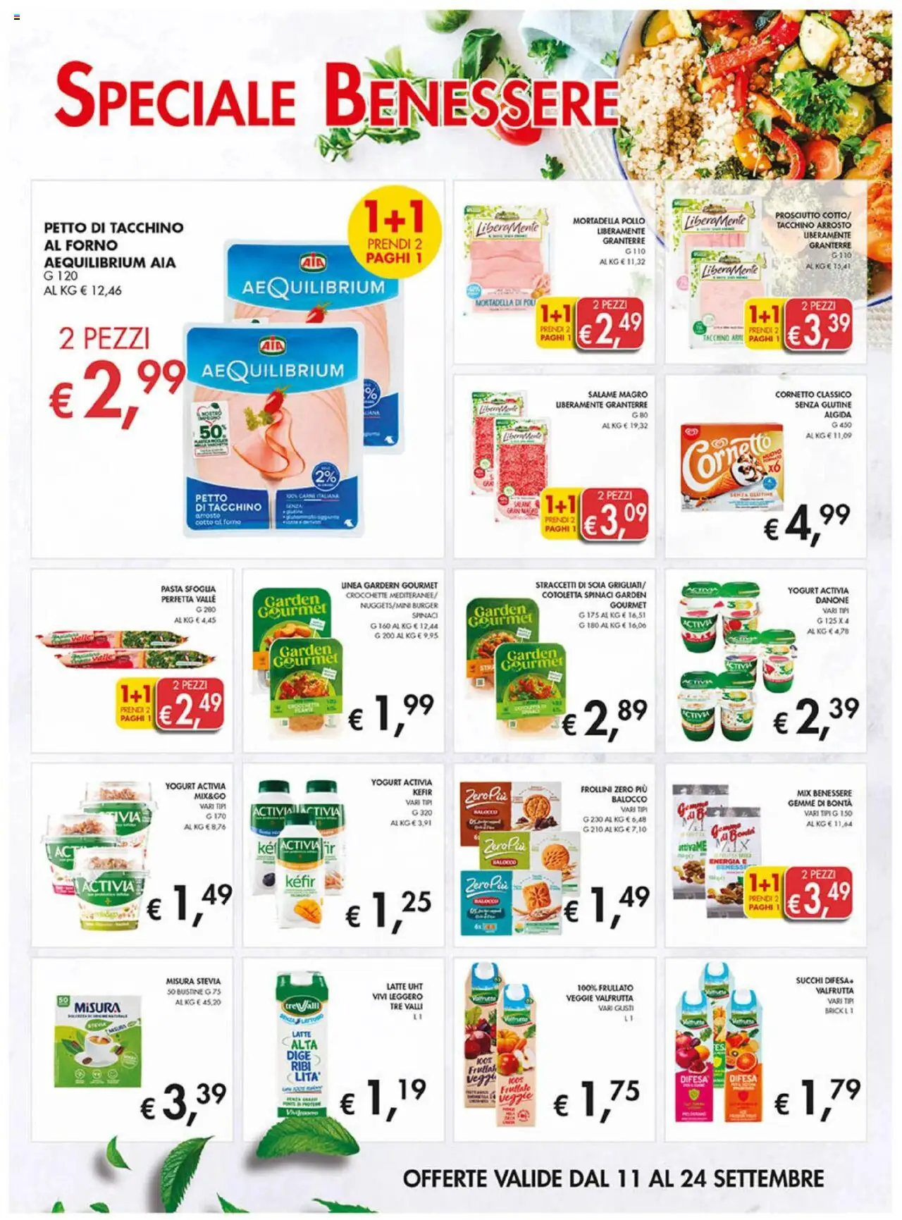 Volantino Coal del 11.09.2025 | Pagina: 10 | Prodotti: Pollo, Cornetto, Pasta sfoglia, Latte