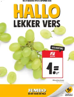 Jumbo - Folder week 35 - Voorbeeld van een folder van Jumbo, geldig van 27.08.2025