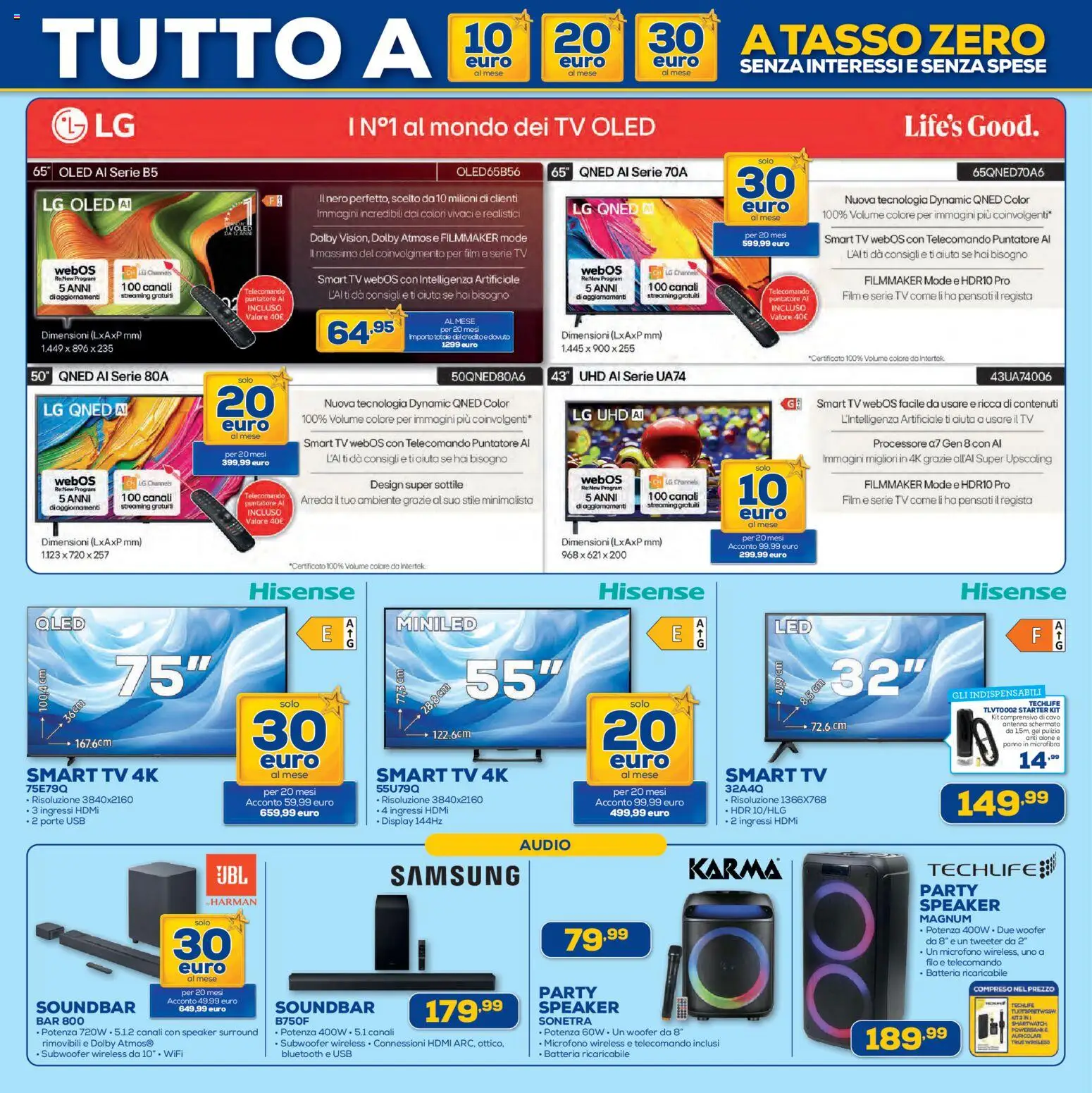 Volantino Euronics del 23.04.2026 | Pagina: 2 | Prodotti: Audio, Cavo, USB, Samsung