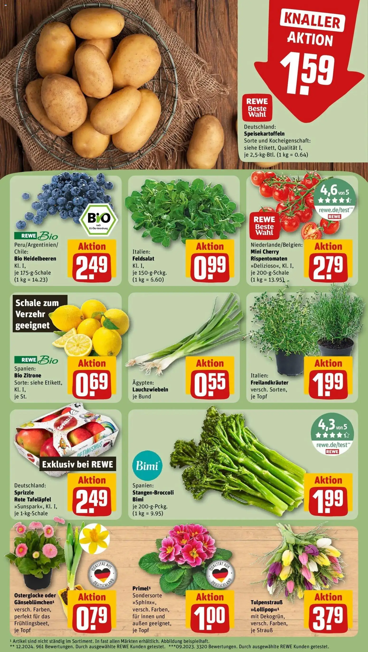 Rewe prospekt Allmendingen	 – gültig ab 16.02.2026 | Seite: 9 | Produkte: Heidelbeeren, Zitrone