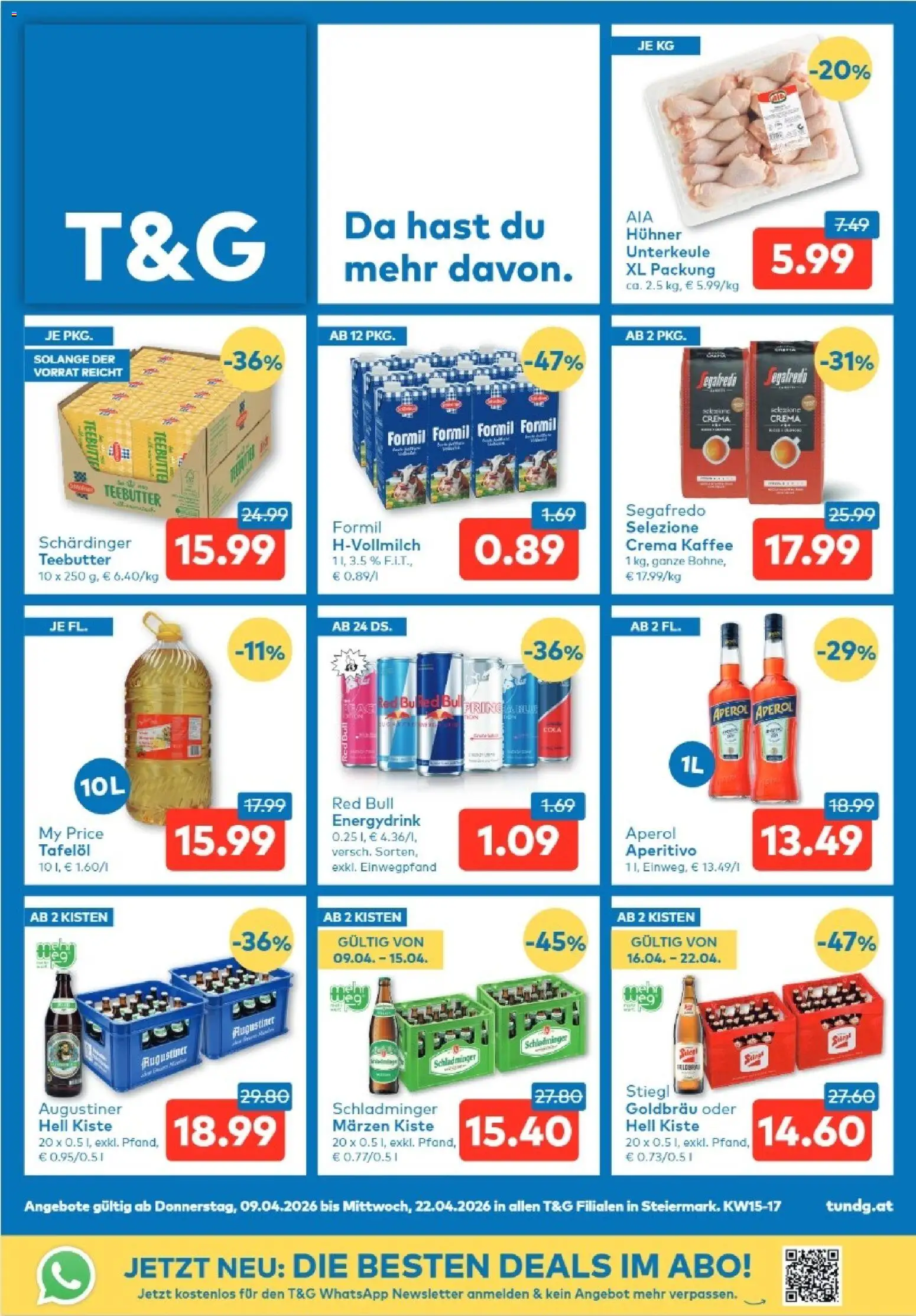 T&G - Steiermark gültig ab 09.04.2026 | Seite: 1 | Produkte: Kaffee