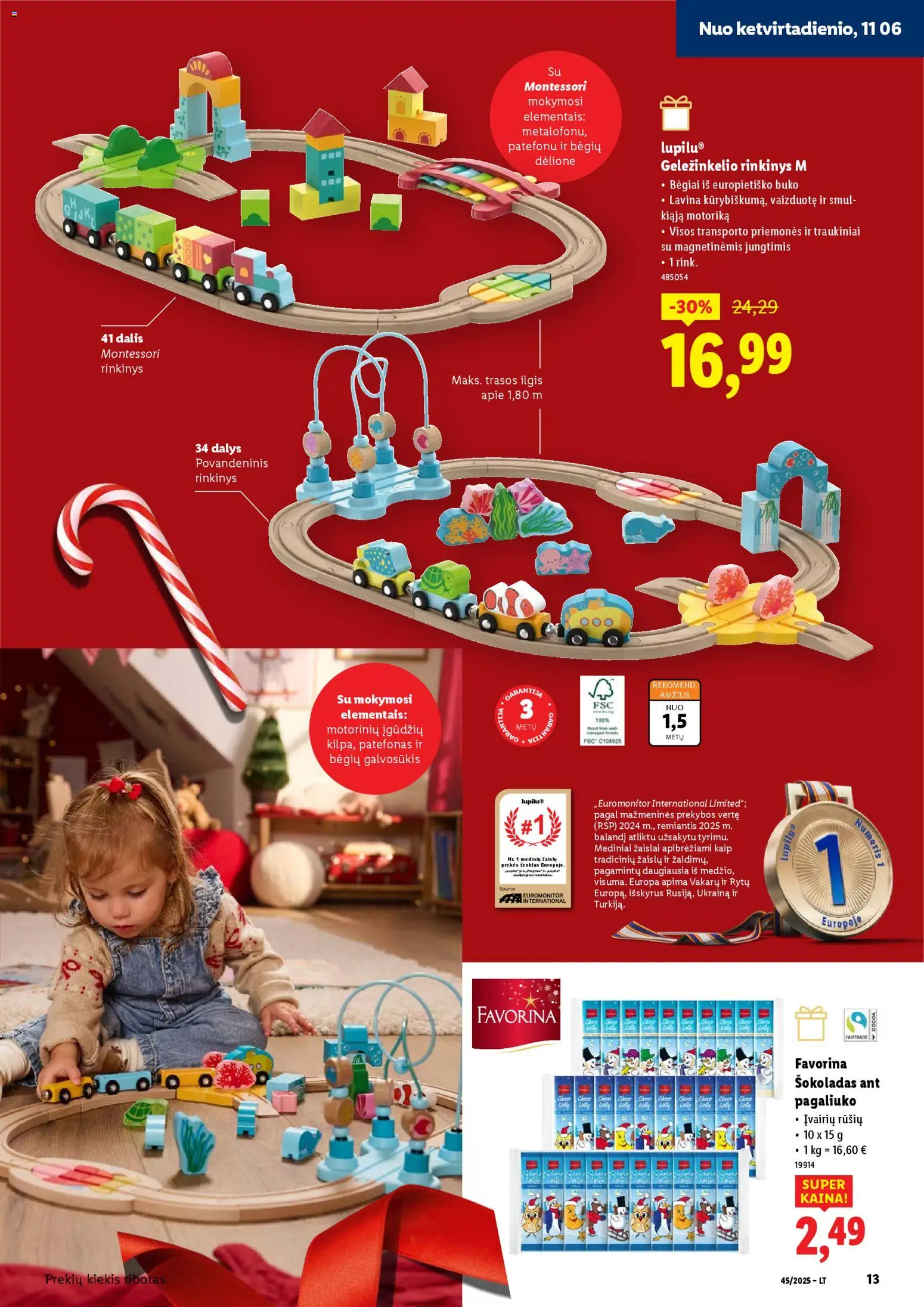 LIDL akcijos nuo 03.11.2025 | Puslapis: 13 | Prekių: Šokoladas