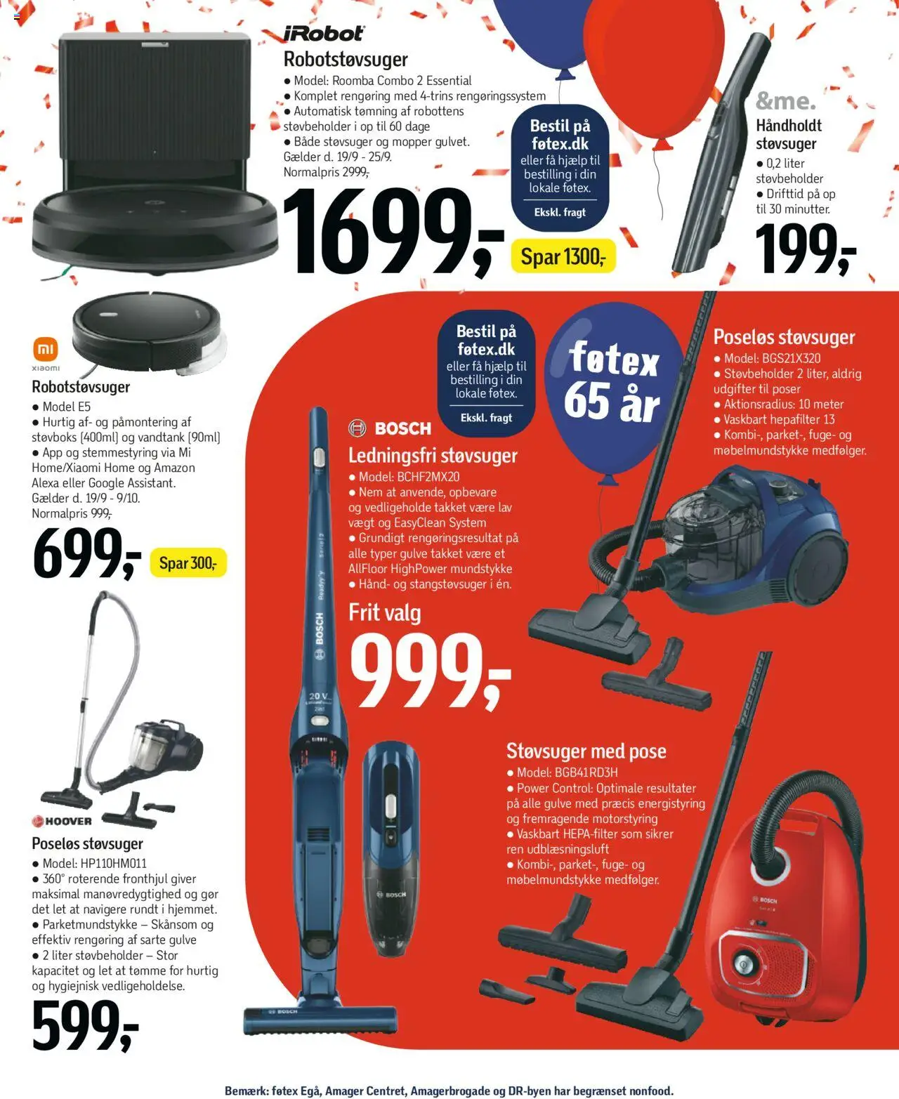 Føtex tilbudsavis – gyldig fra 19.09.2025 | Side: 74 | Produkter: Robotstøvsuger, Søm, Støvsuger