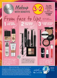 Clicks specials catalogue – valid from 25.03.2026 | Page: 52 | Products: Primer, Phone, Powder, Lipstick