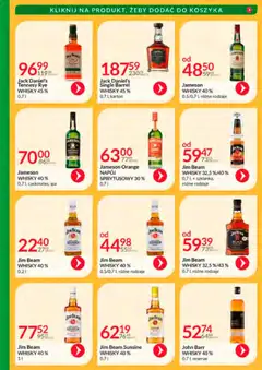 Pogląd oferty "Eurocash Gazetka - Katalog Alkoholowy" - ważna od 01.11.2025 | Strona: 22 | Produkty: Jameson, Jim Beam, Jack Daniel's, Whisky