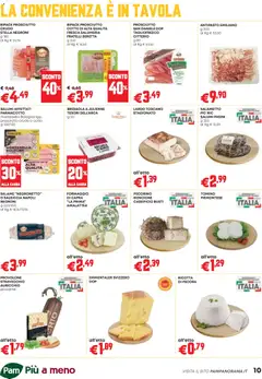 Anteprima del volantino PAM volantino Occasioni Extra valido a partire dal 26.03.2026 | Pagina: 10 | Prodotti: Provolone, Bresaola, Pecorino, Tomino