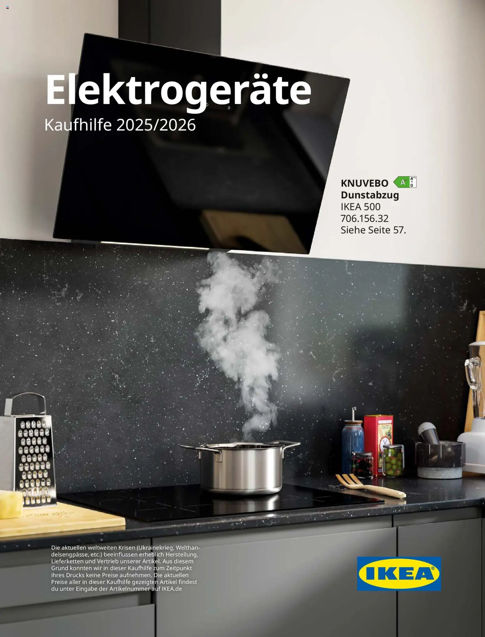 Ikea Elektrogeräte – gültig ab 10.04.2026 | Seite: 1 | Produkte: Dunstabzug