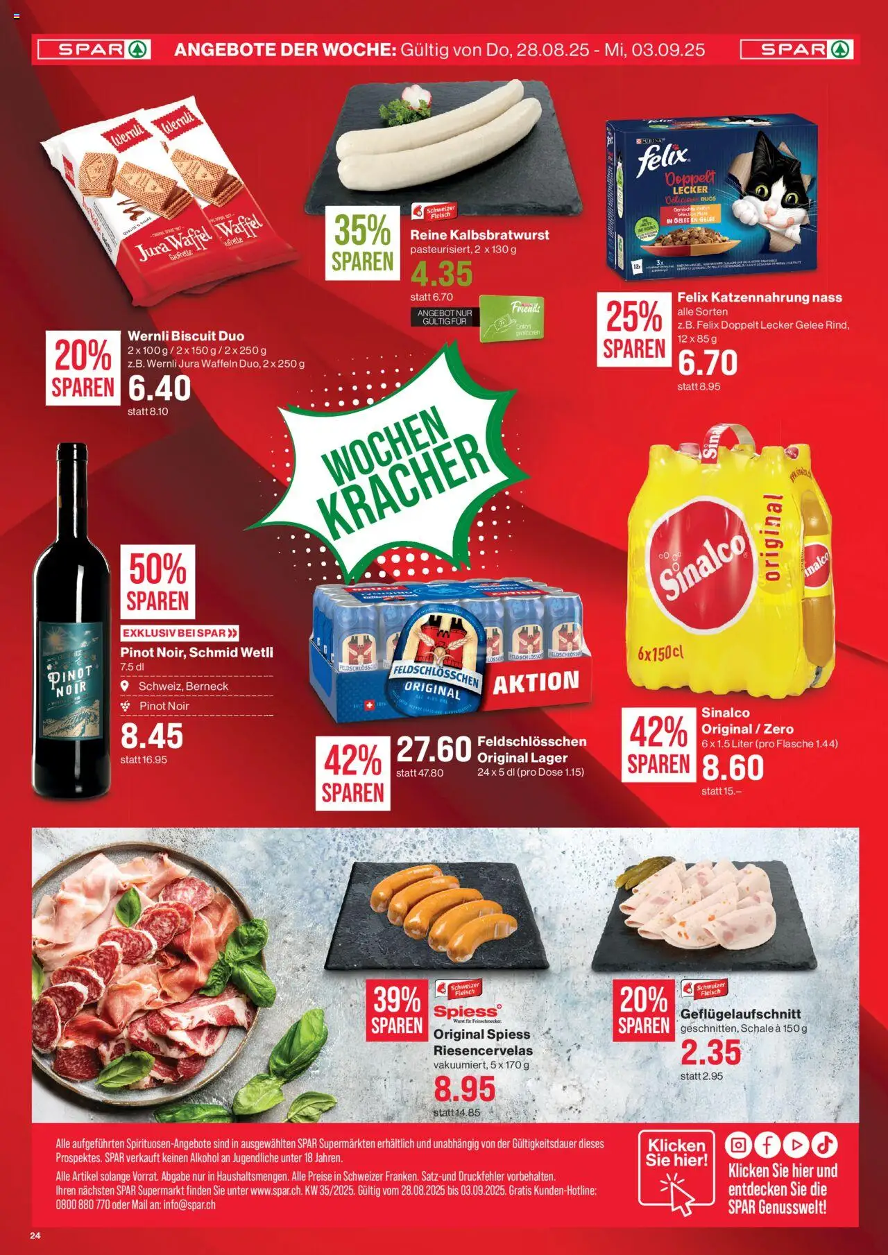 SPAR Aktionen ab 28.08.2025 | Seite: 24 | Produkte: Jura, Waffeln