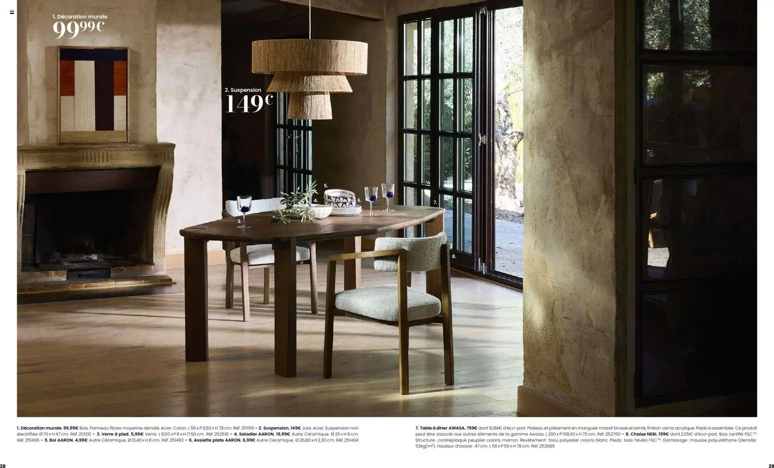 {H1} | Page: 15 | Produits: Plateau, Suspension, Table, Chaise