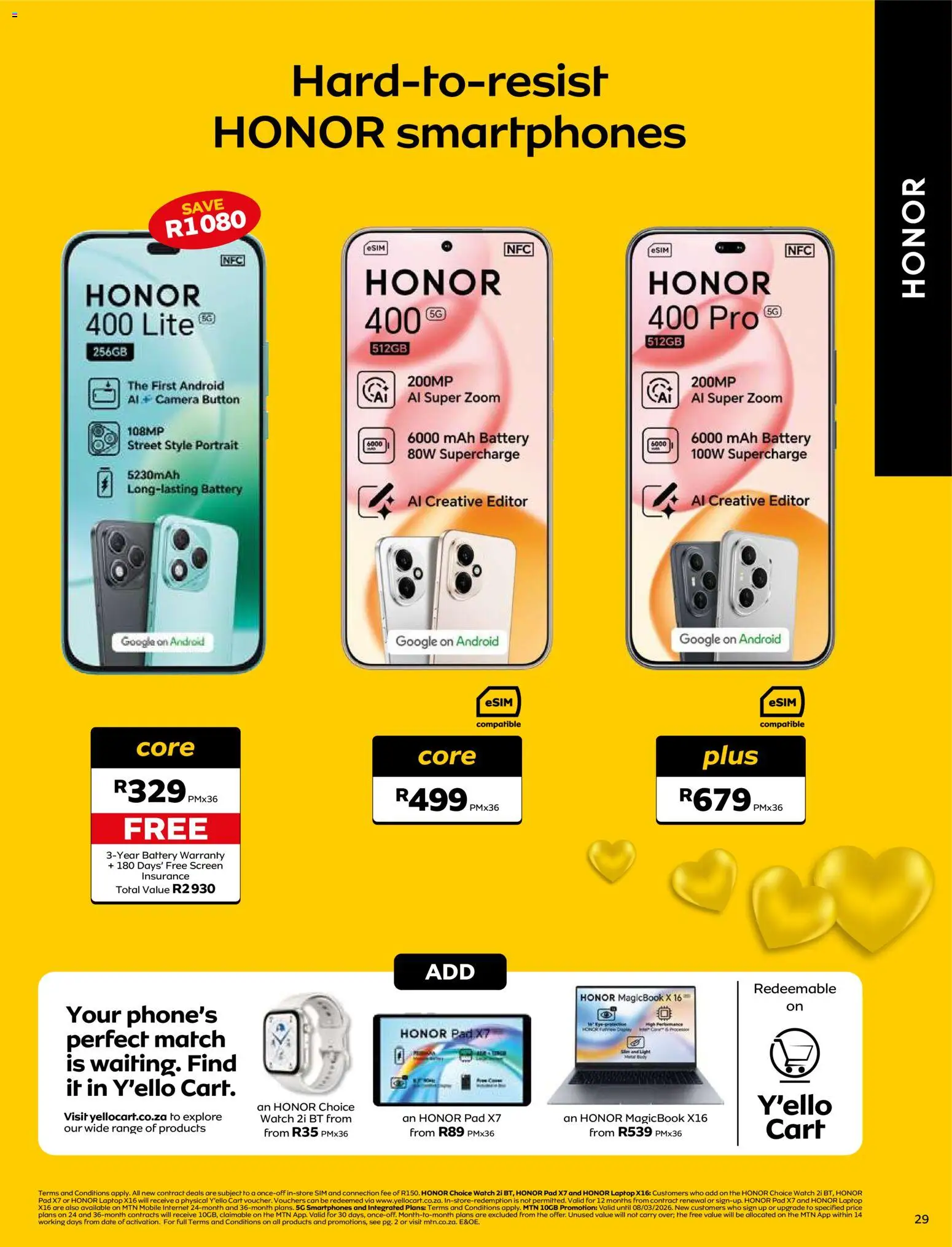 New MTN catalogue – valid from 01.02.2026 | Page: 29 | Products: Sim, Camera, Laptop, Battery