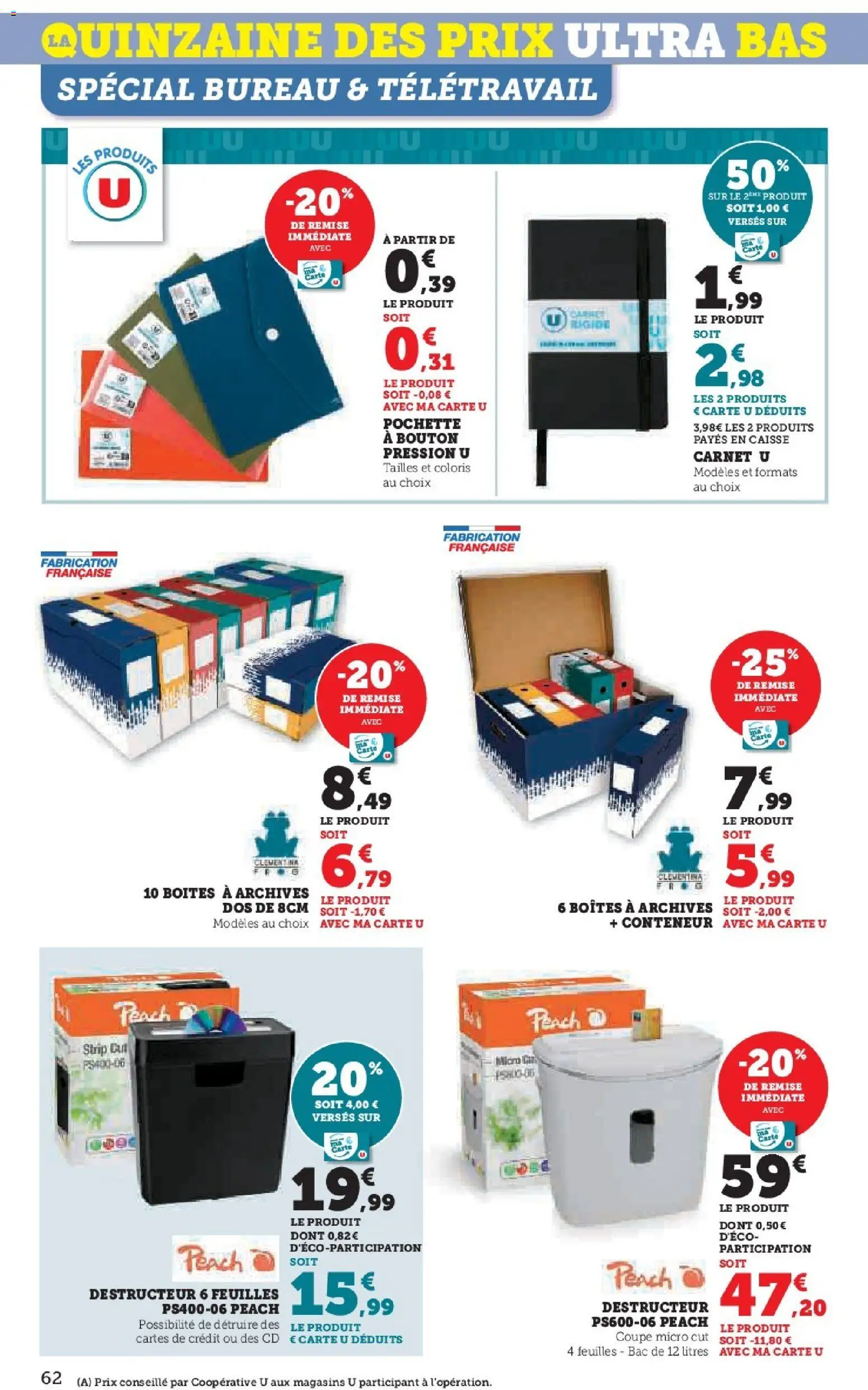 {H1} | Page: 62 | Produits: Bureau