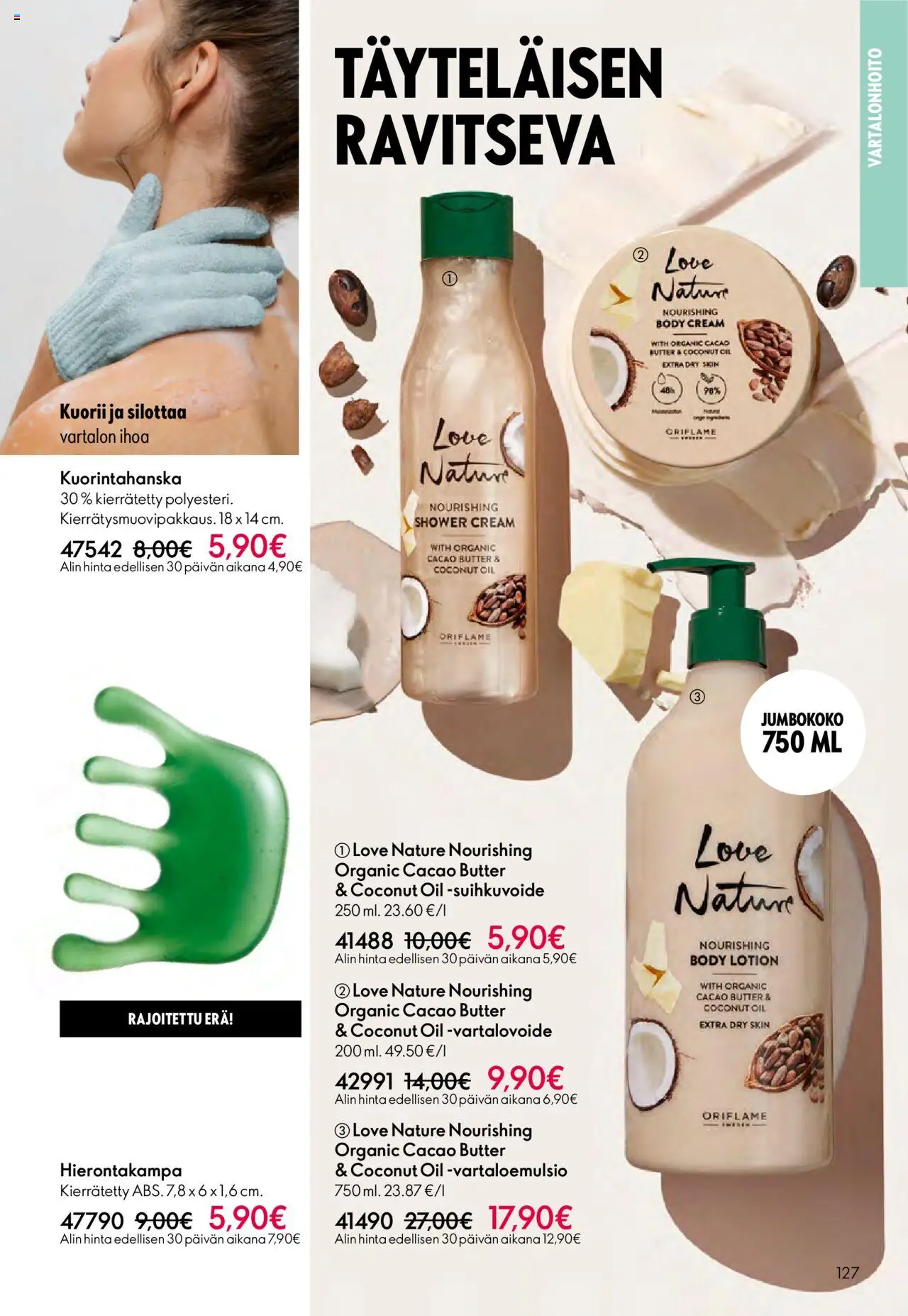 Oriflame - Esite 14 – voimassa 08.10.2025 alkaen | Sivu: 127 | Tuotteet: Vartalovoide, Suihkuvoide