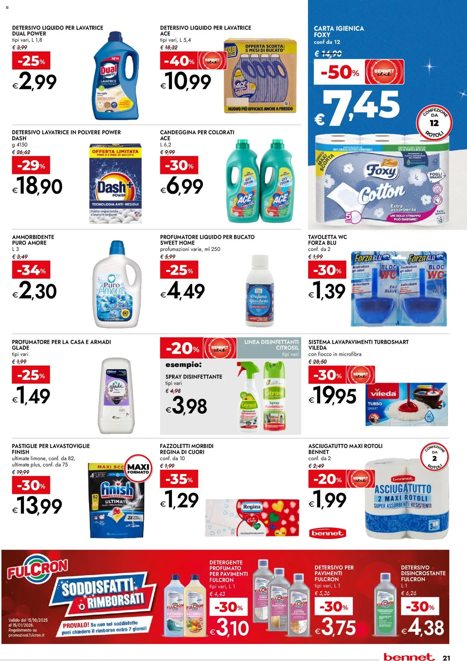 Volantino bennet del 27.12.2025 | Pagina: 21 | Prodotti: Tavoletta wc, Anticalcare, Lavatrice, Lavastoviglie