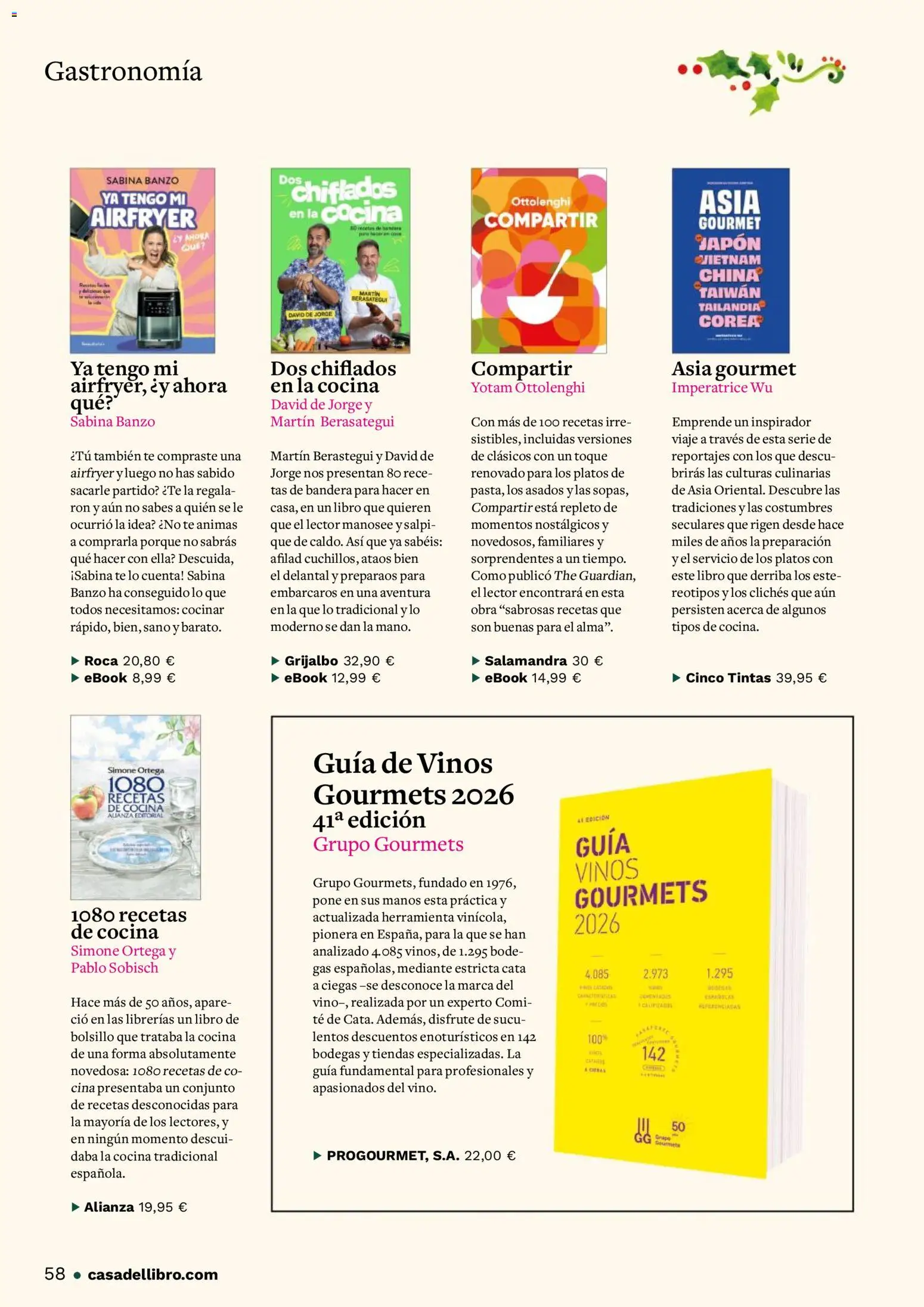 Casa del libro folleto │ válido desde el 01.11.2025 | Página: 58 | Productos: Ron, Té, Cocina