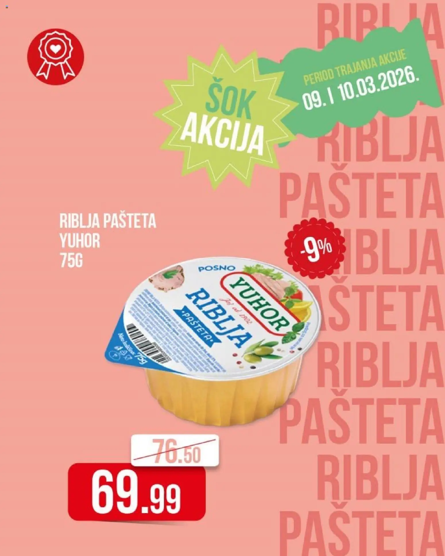 Metalac Proleter katalog - važi od 09.03.2026 | Strana: 1 | Proizvode: Pašteta