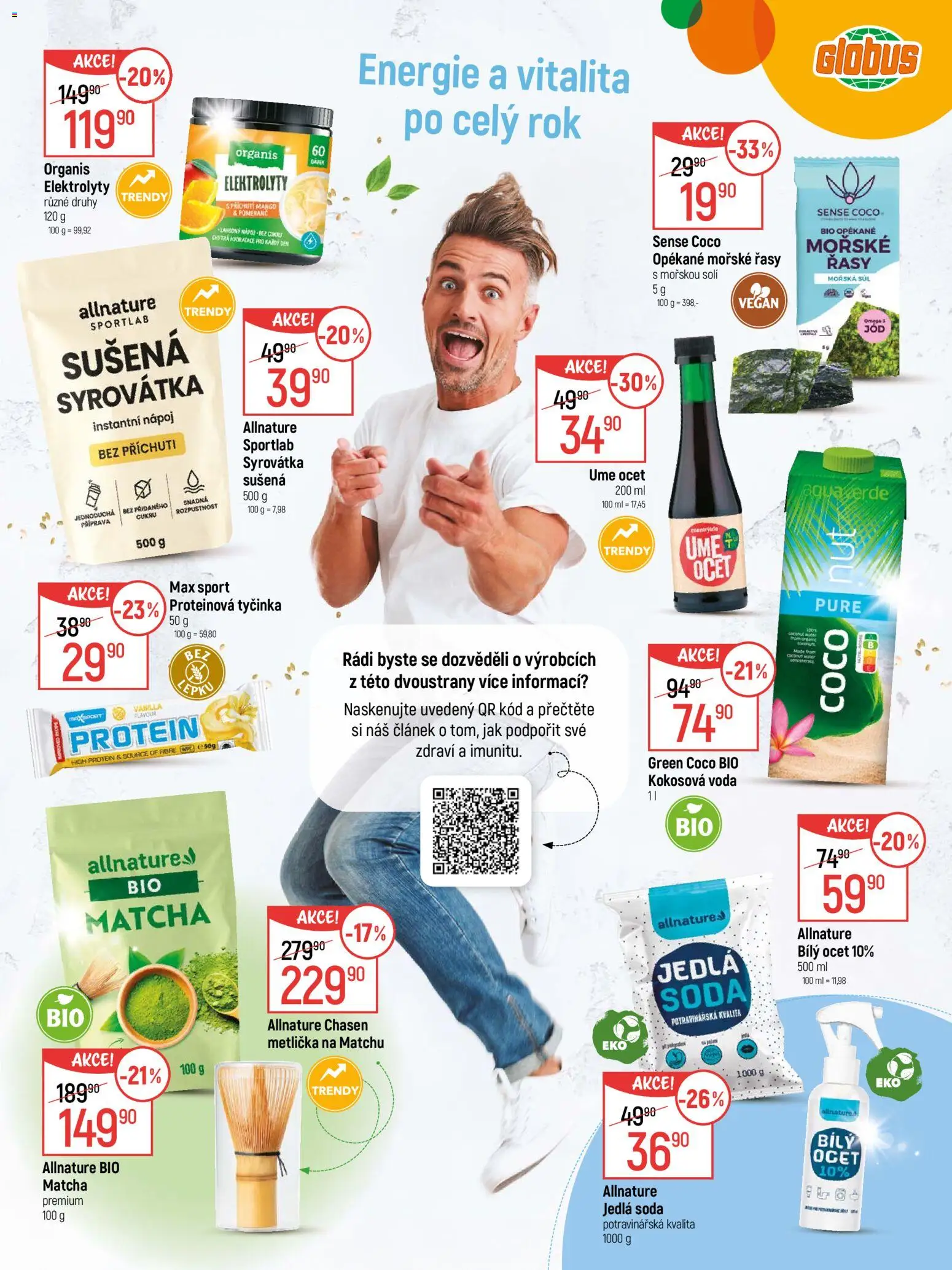 Globus leták - Zdravý svět od 07.01.2026 | Strana: 7 | Produkty: Globus, Syrovátka, Matcha, Kokosová voda