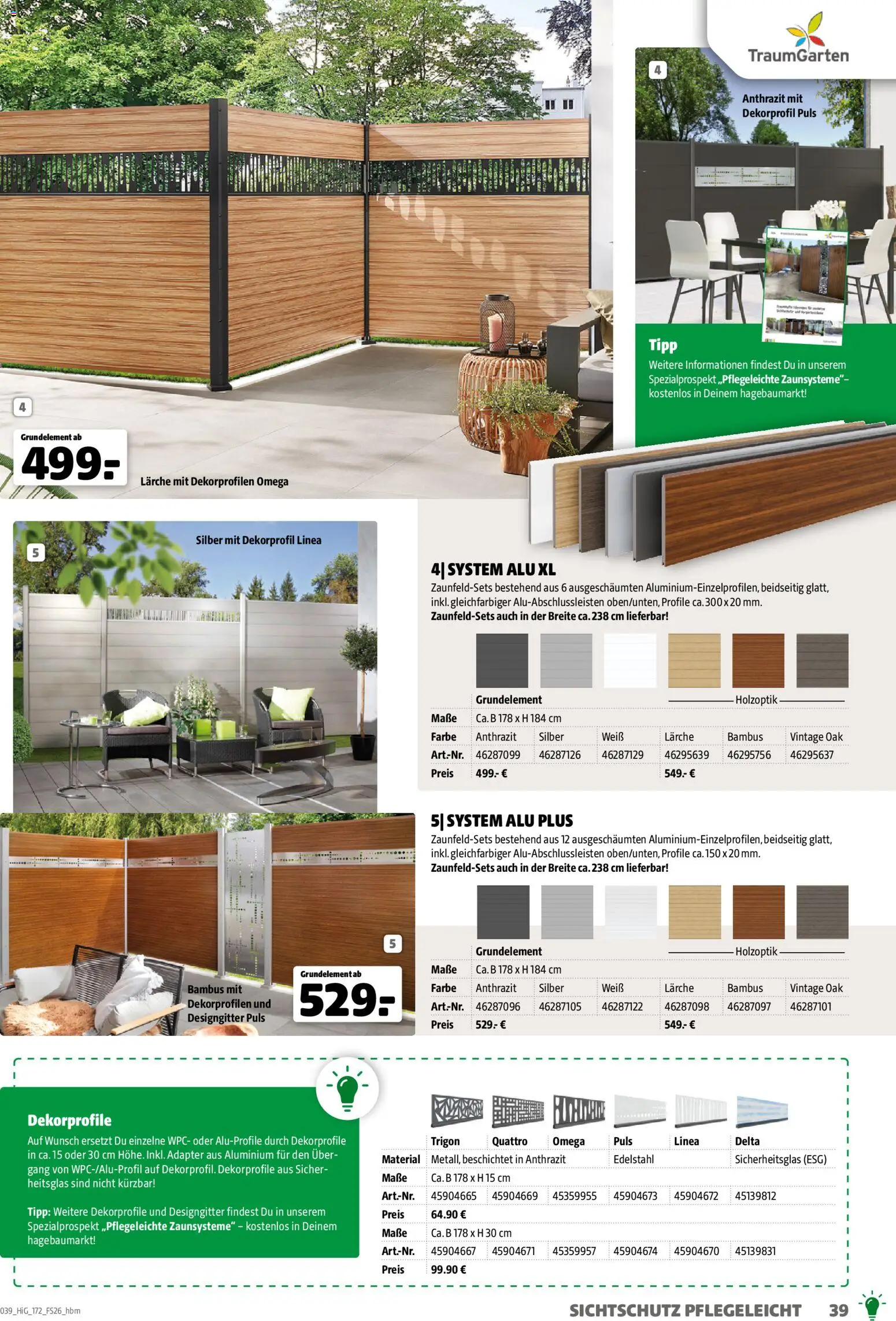 Hagebau Gartengestaltungsortiment – gültig ab 02.03.2026 | Seite: 39 | Produkte: Adapter