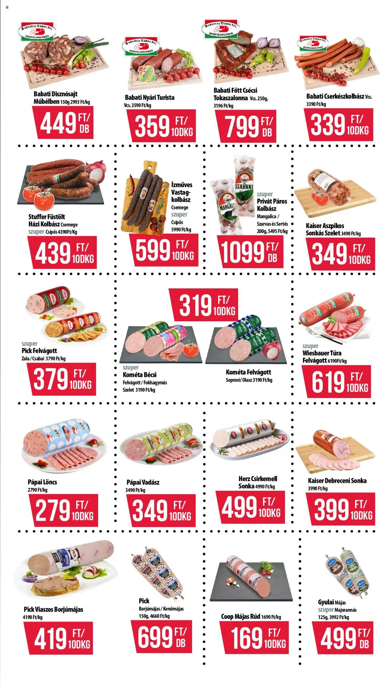 COOP akciós ujság - amely érvényes a következő dátumtól: 14.08.2025 | Oldal: 3 | Termékek: Pick, Löncs, Sonka, Felvágott