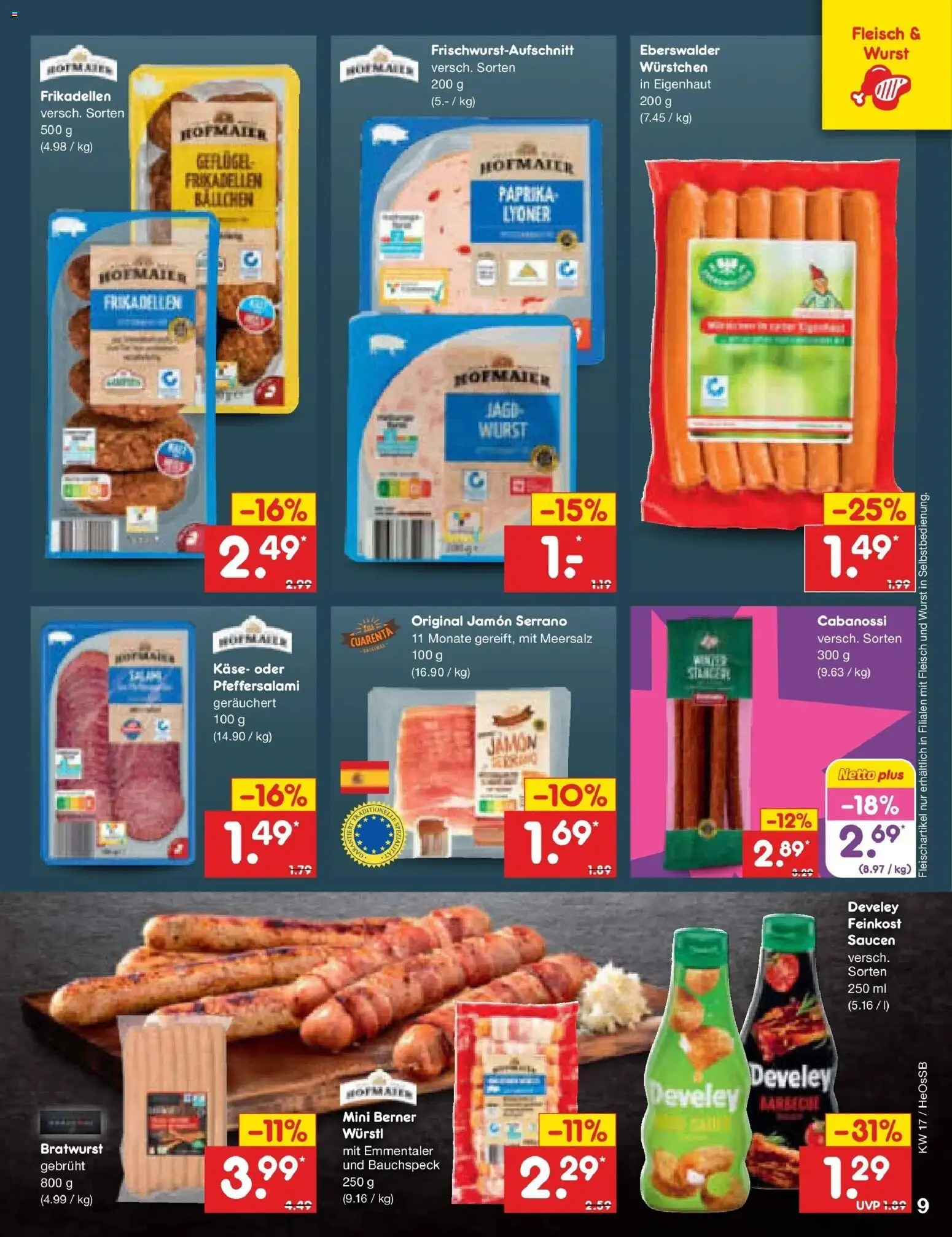 Netto Marken-Discount Prospekt Kröpelin	 – gültig ab 20.04.2026 | Seite: 11 | Produkte: Käse, Würstl, Bratwurst, Fleisch